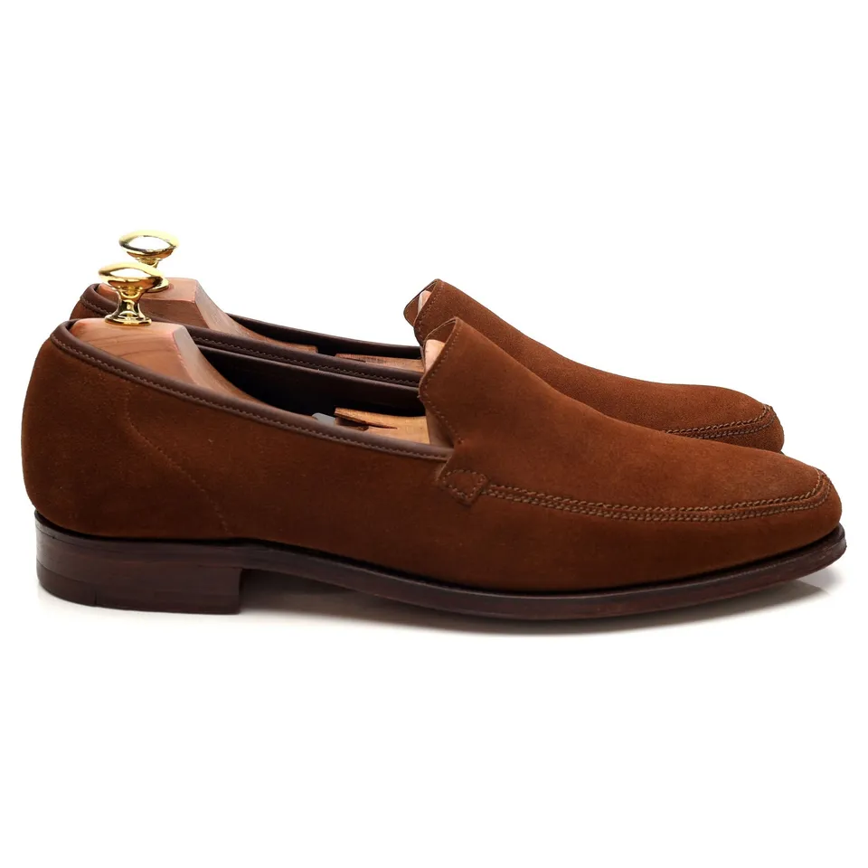 Gieves & Hawkes mocassins daim tabac pointure 8.5