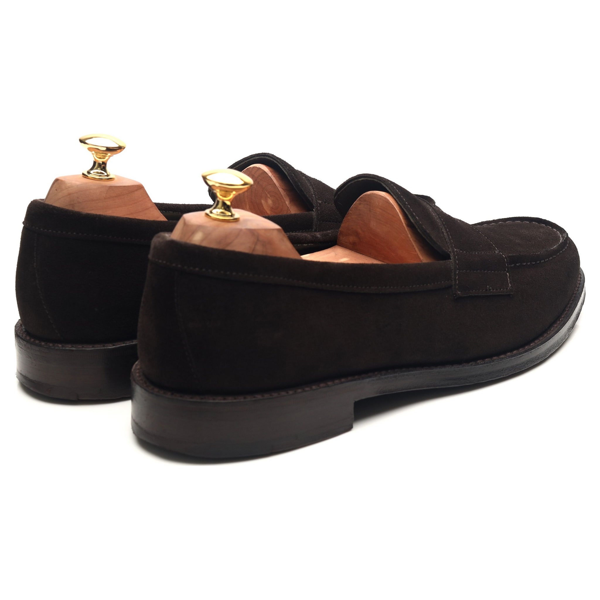 Drake's Charles mocassin daim marron UK 10