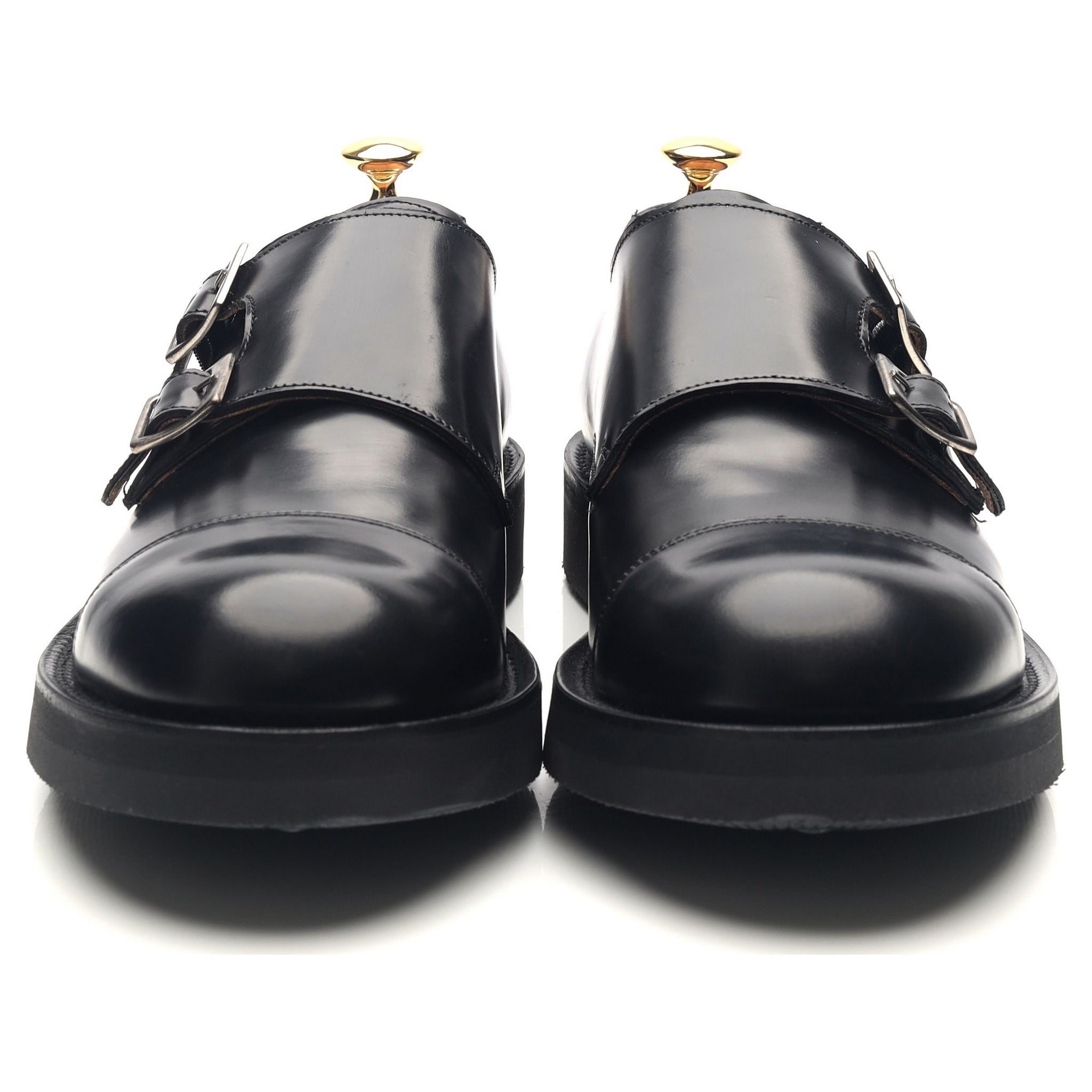 Grenson Diggery derbies moine cuir noir UK 9 semelle gomme