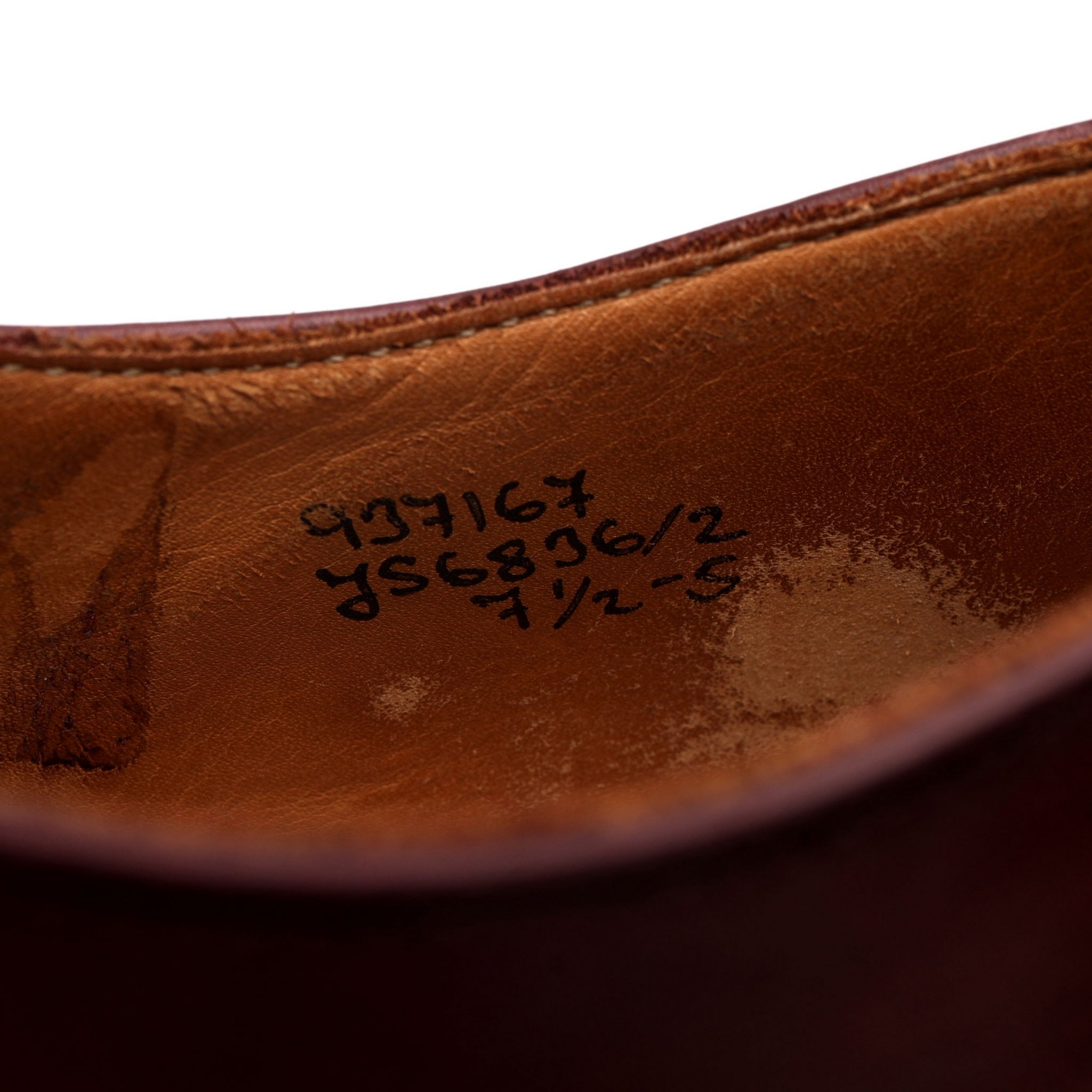 Tricker's derby cuir bordeaux UK 7.5