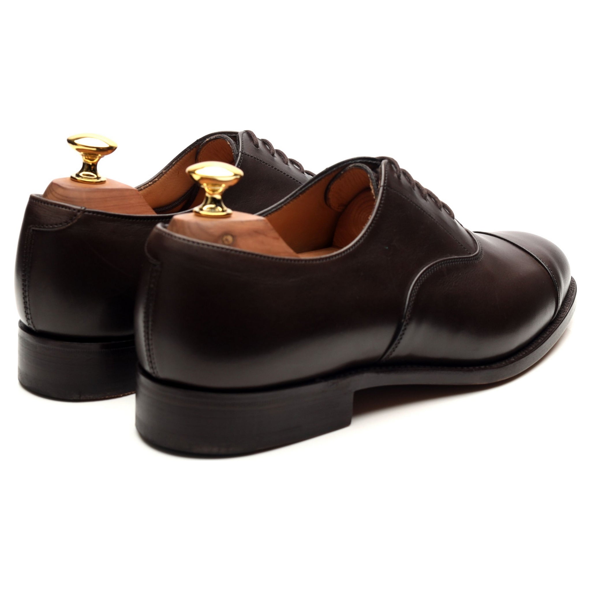 Tricker's Henley oxford cuir marron UK 6.5