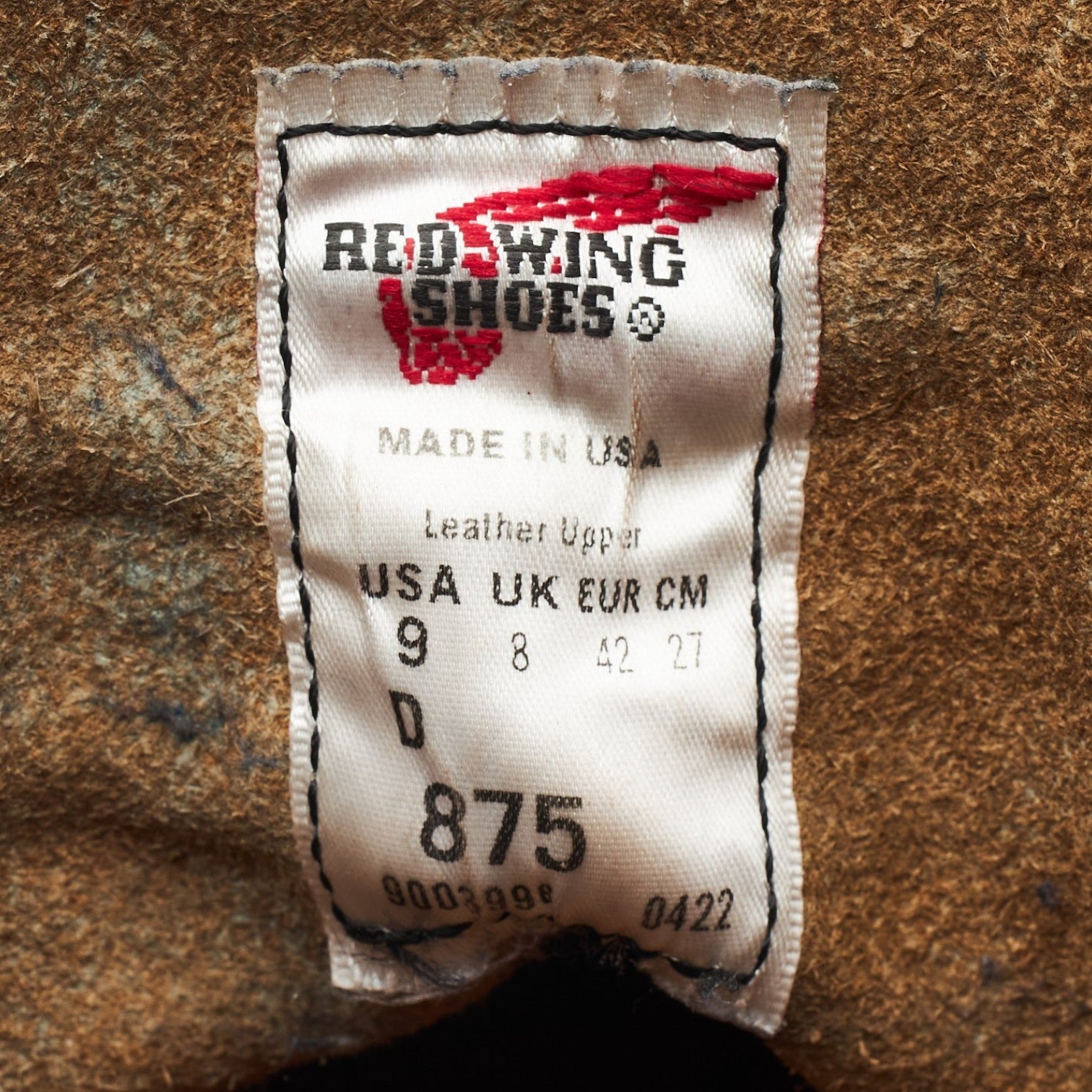 Red Wing 875 Moc Toe Bottes Cuir Marron UK 8