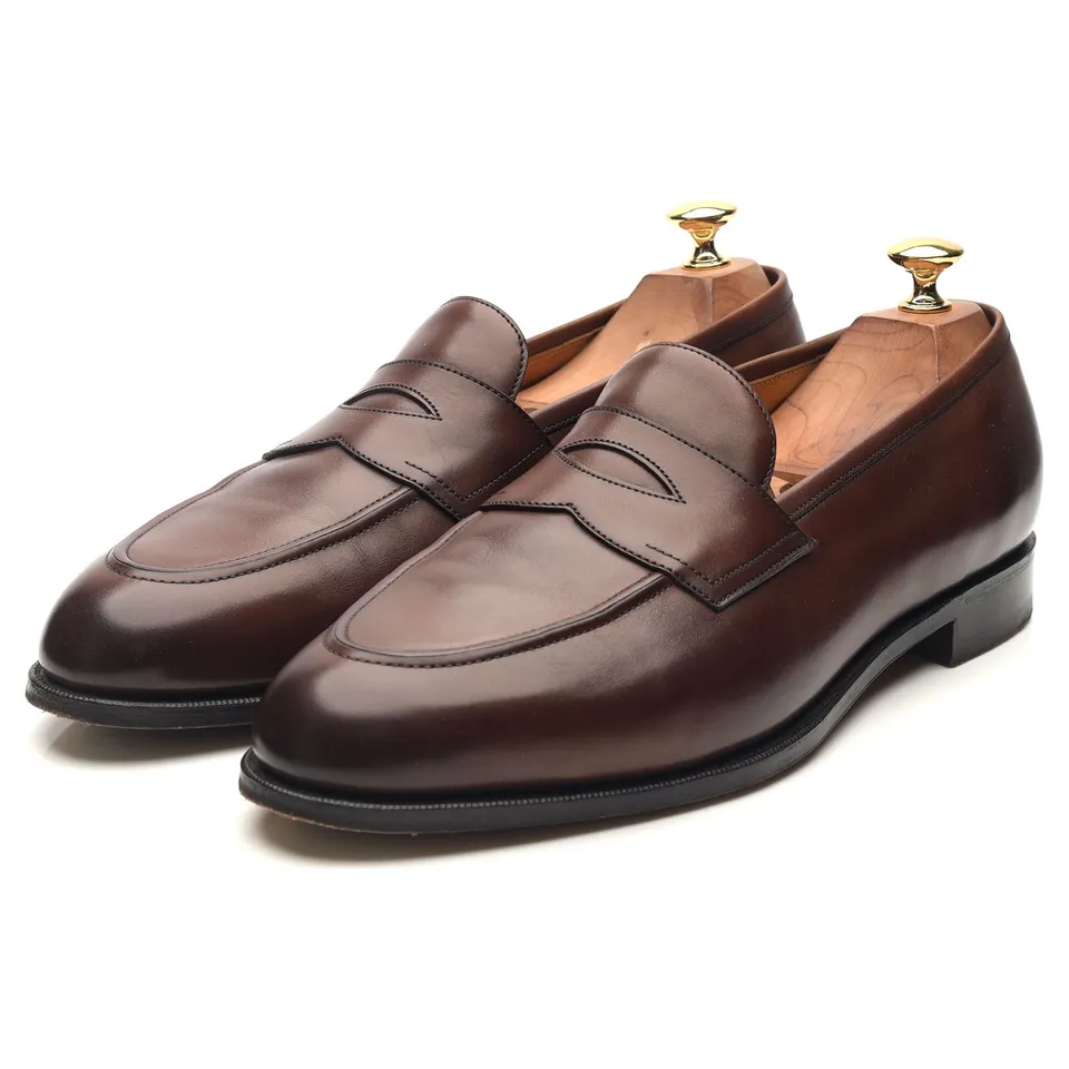 Edward Green Piccadilly mocassins cuir marron pointure UK 9,5