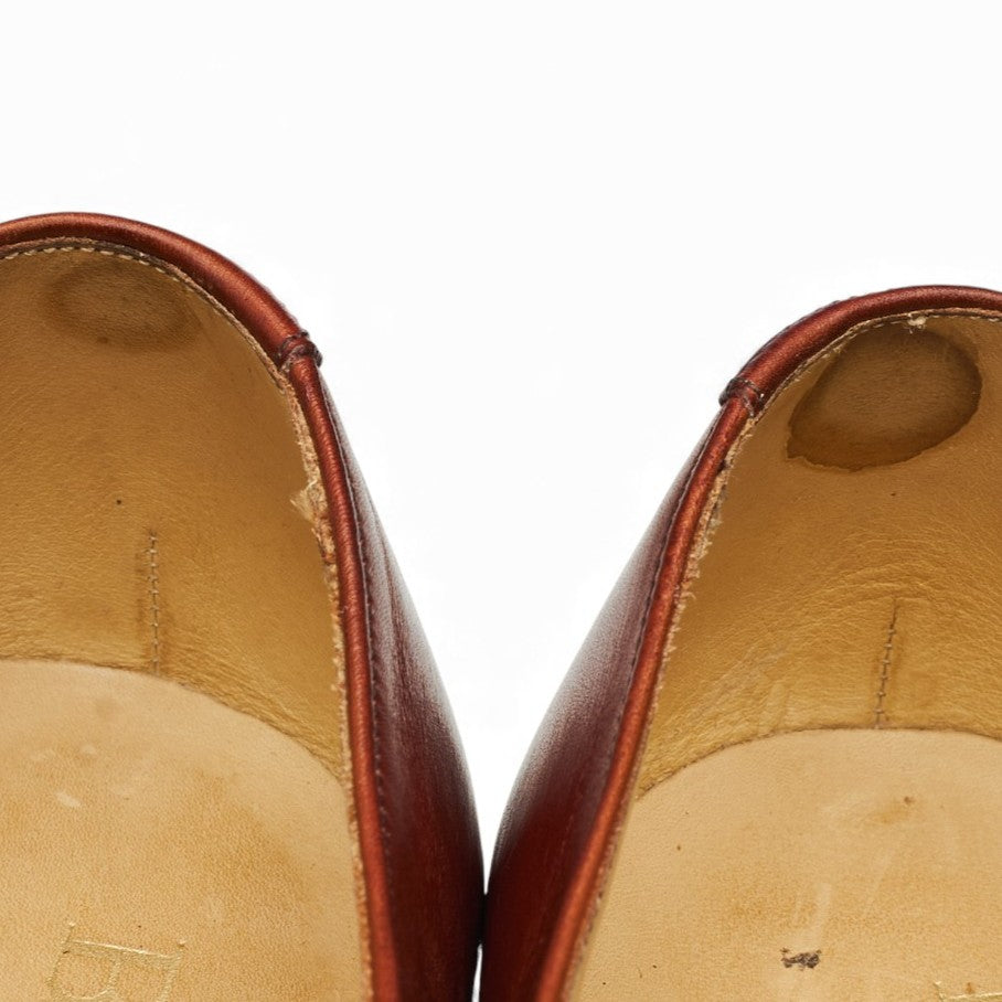 Barker Malvern oxford cuir marron rosewood UK 8