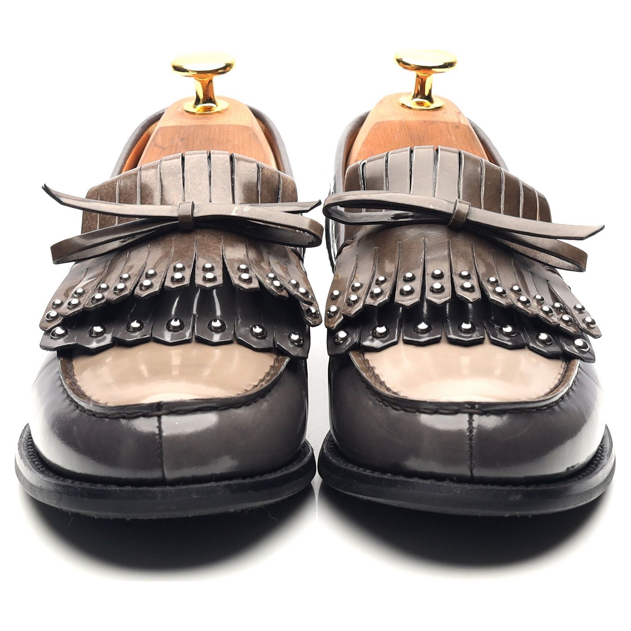 Church's Rachel mocassins cuir gris franges UK 4