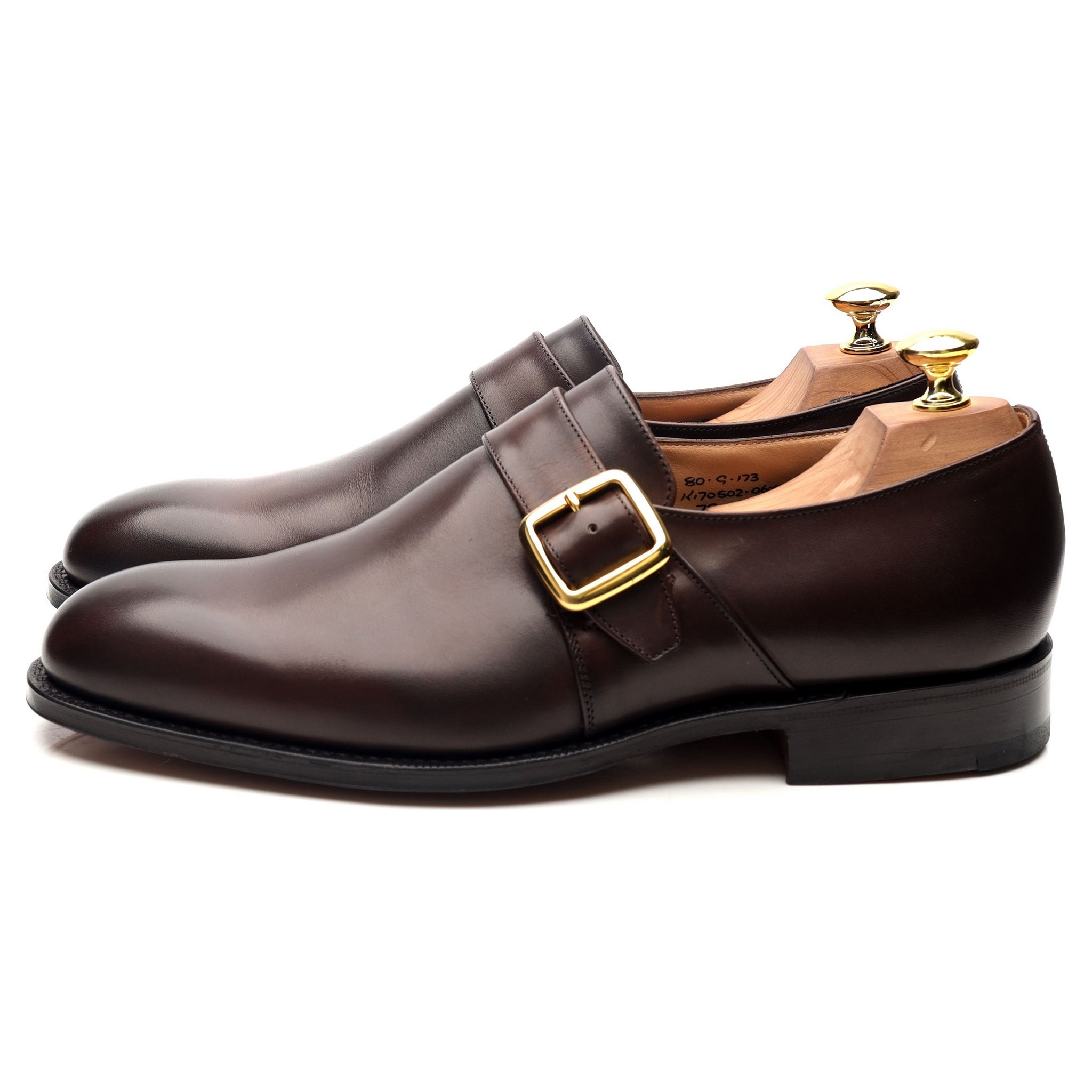 Church's Westbury monk cuir marron foncé UK 8