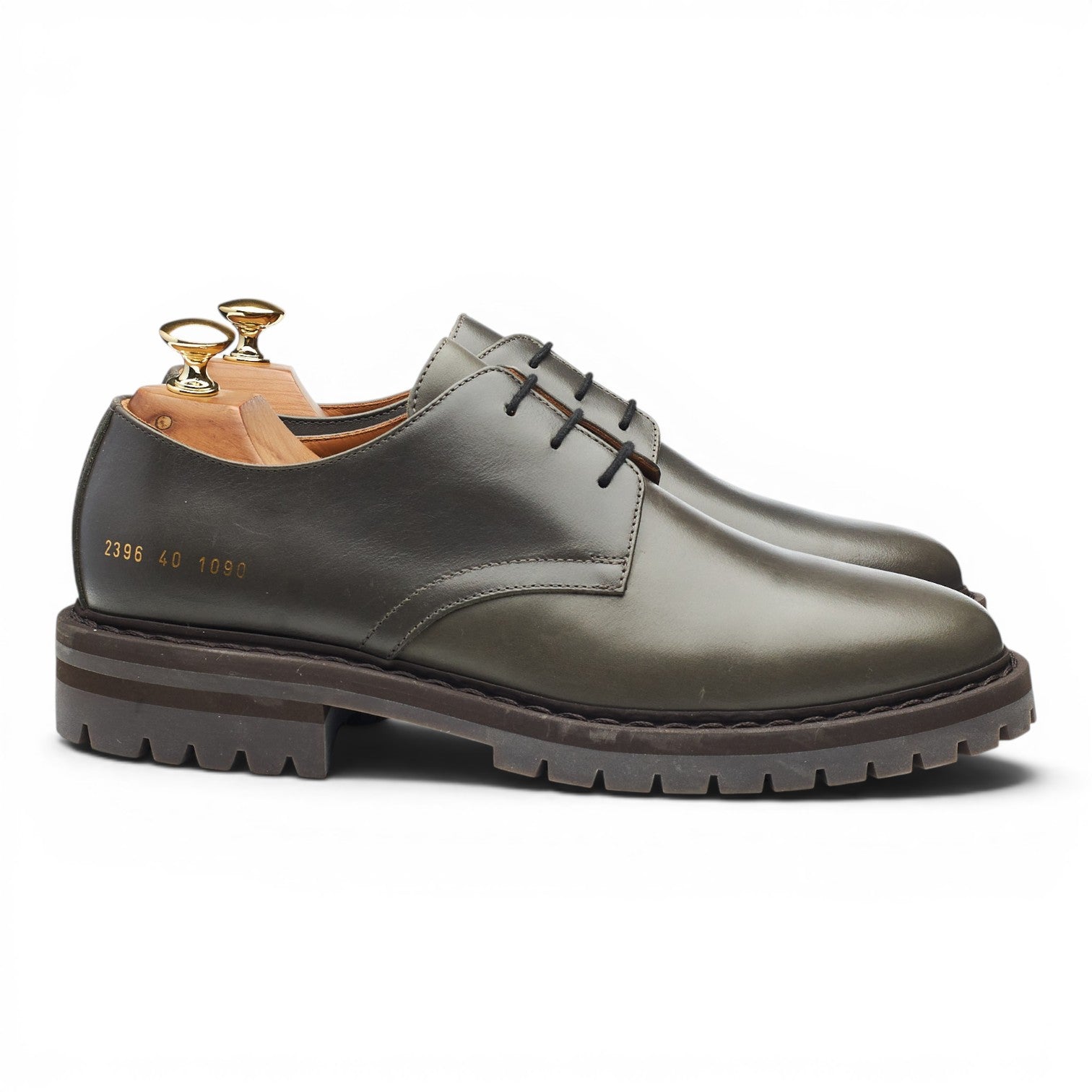 Common Projects derby cuir gris 6 UK