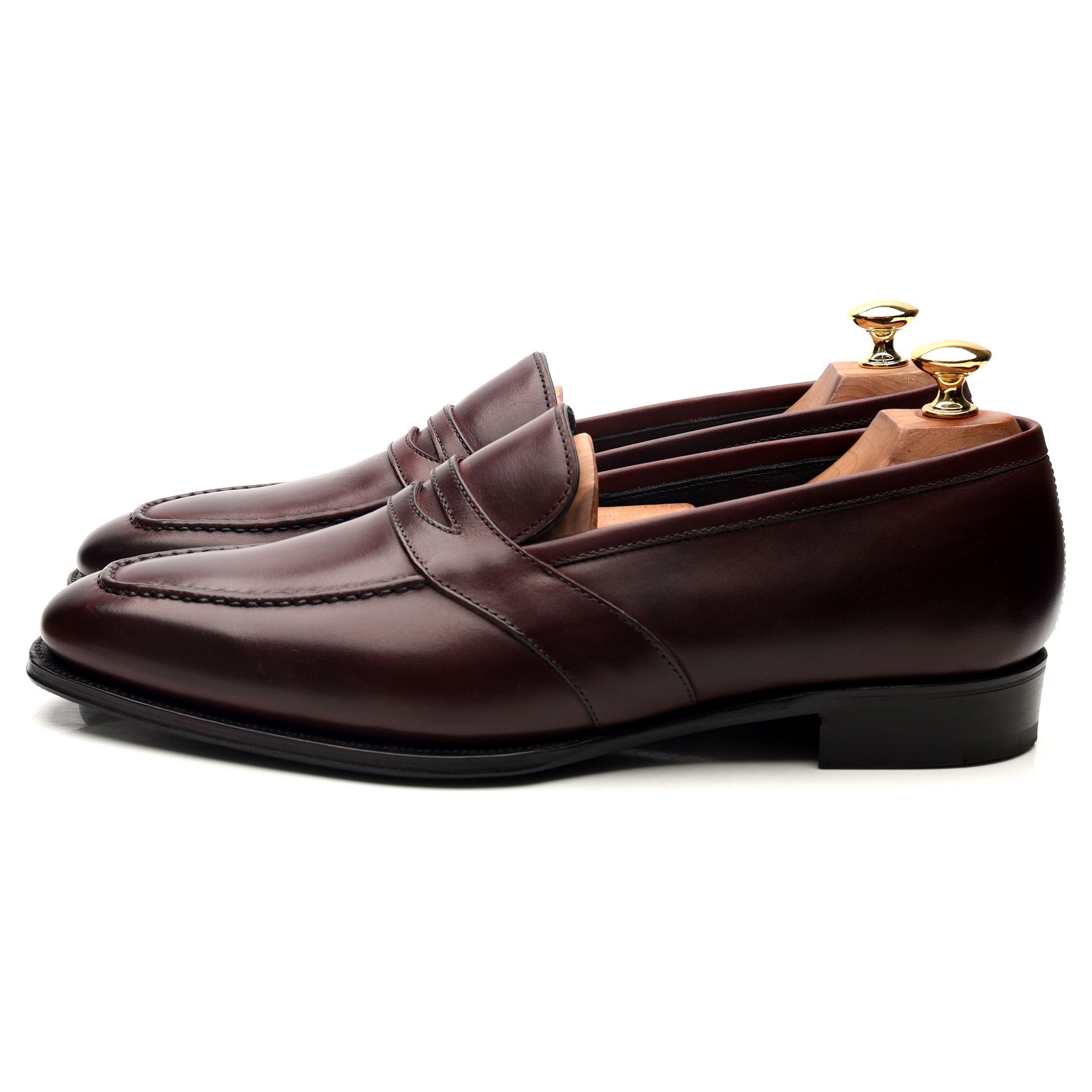 George Cleverley Kingsman mocassin cuir bordeaux 9 UK