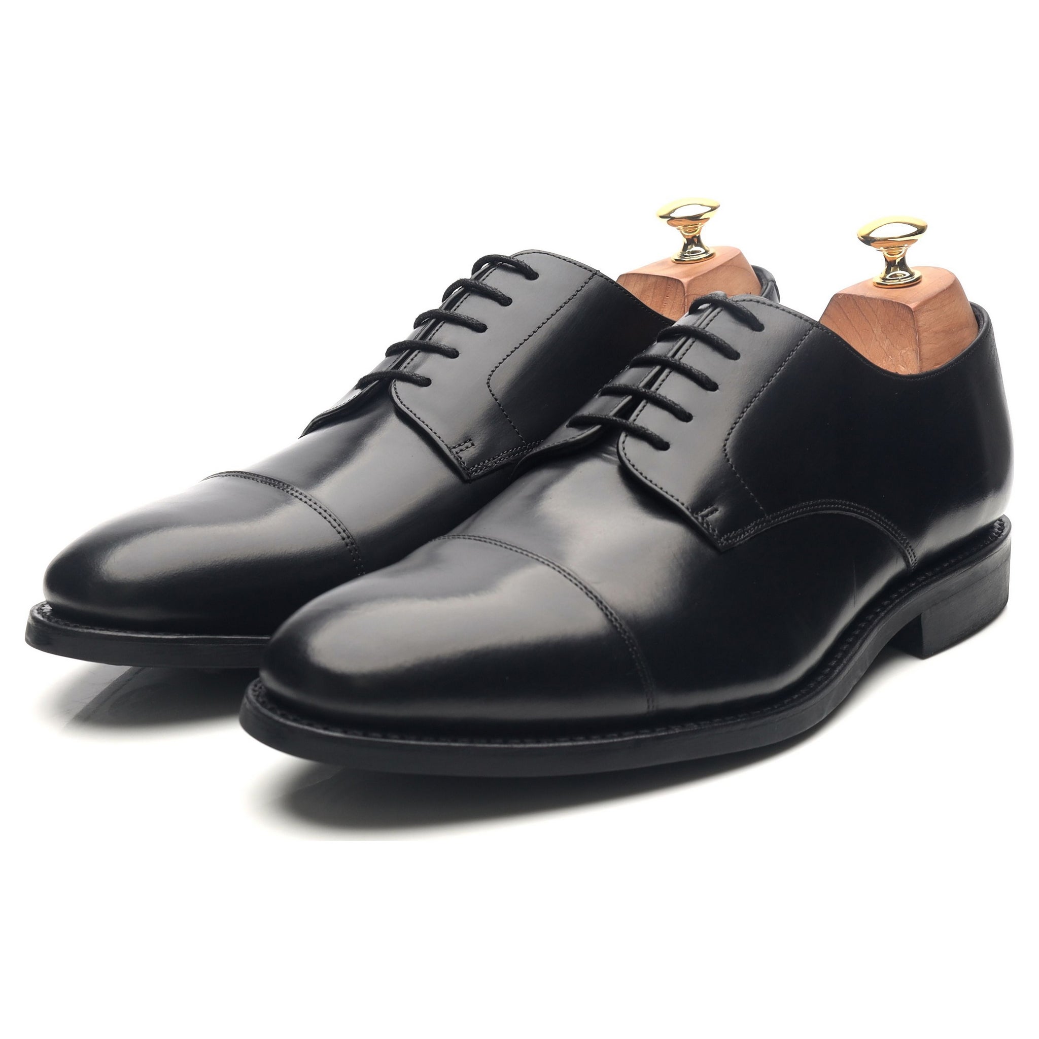 Barker derby cuir noir pointure UK 10 semelle Dainite