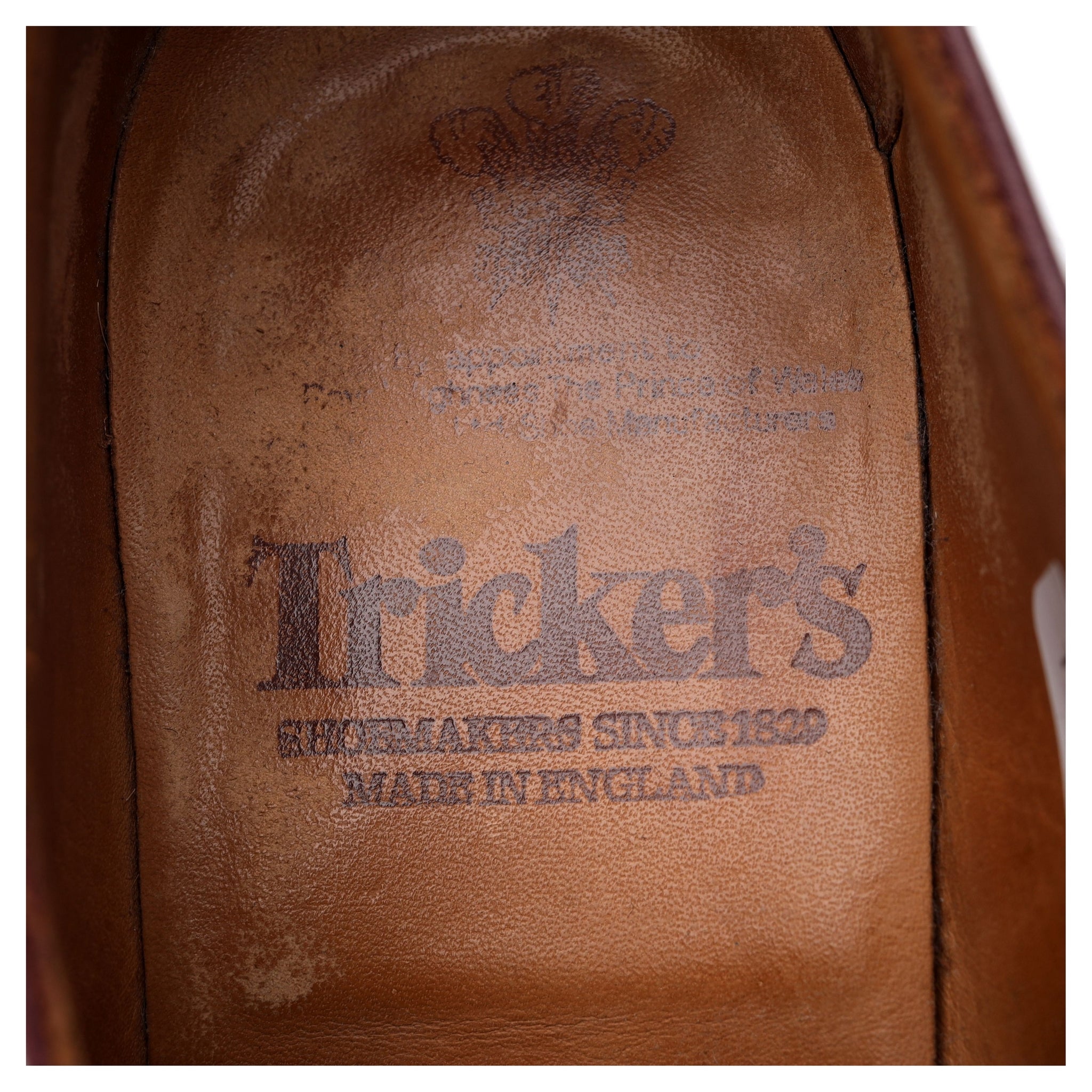 Tricker's derby cuir bordeaux UK 7.5