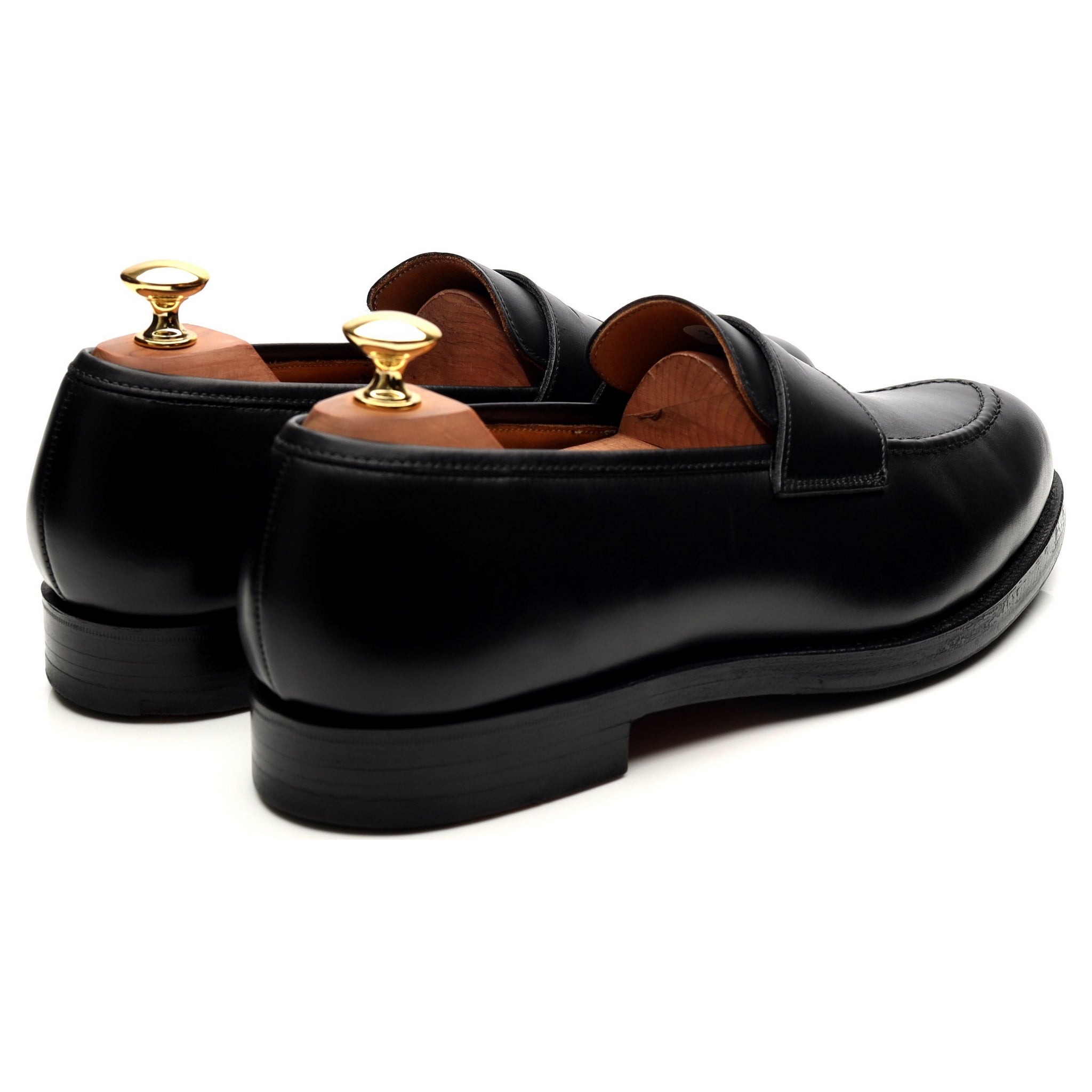 Crockett & Jones Henley mocassin cuir noir UK 9 penny
