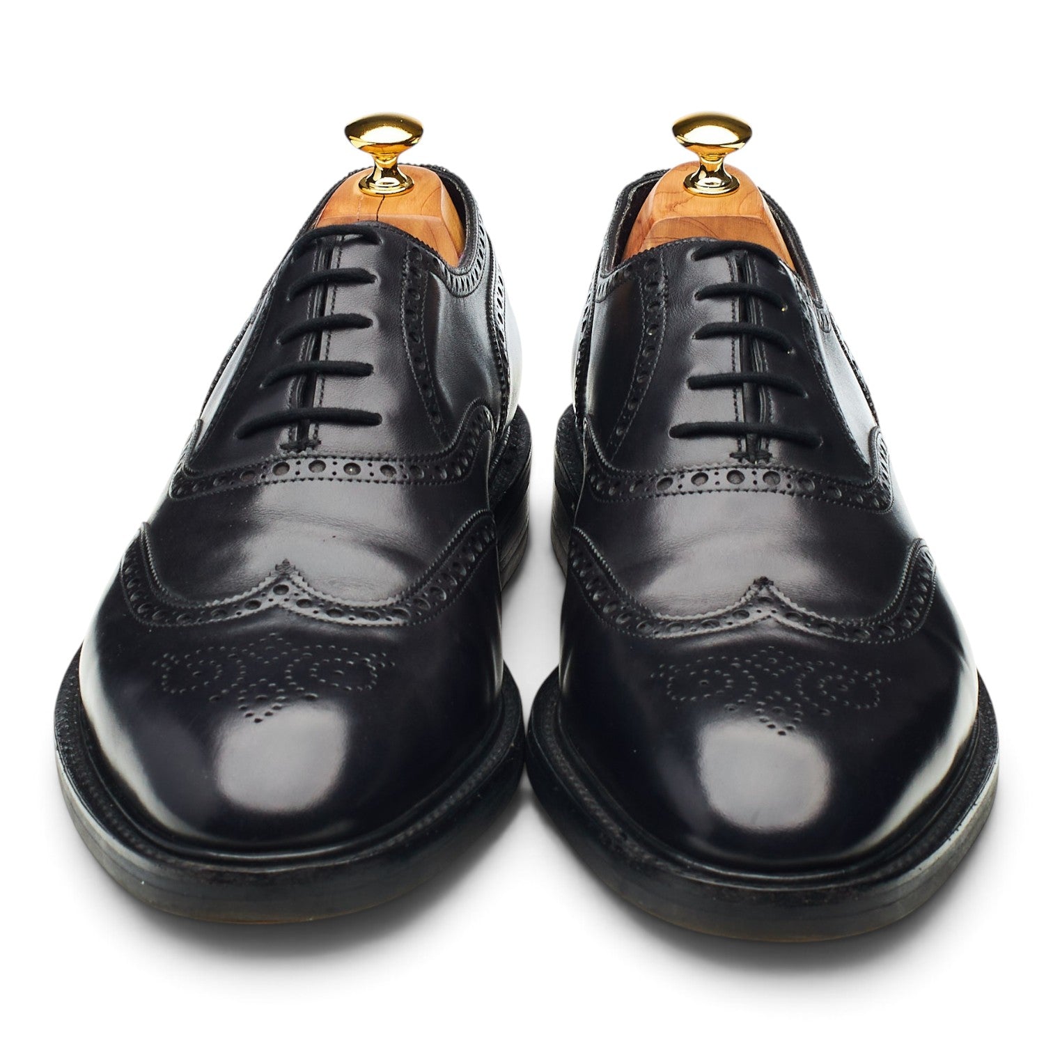 John Lobb Stowey oxford cuir noir 11.5 brogue