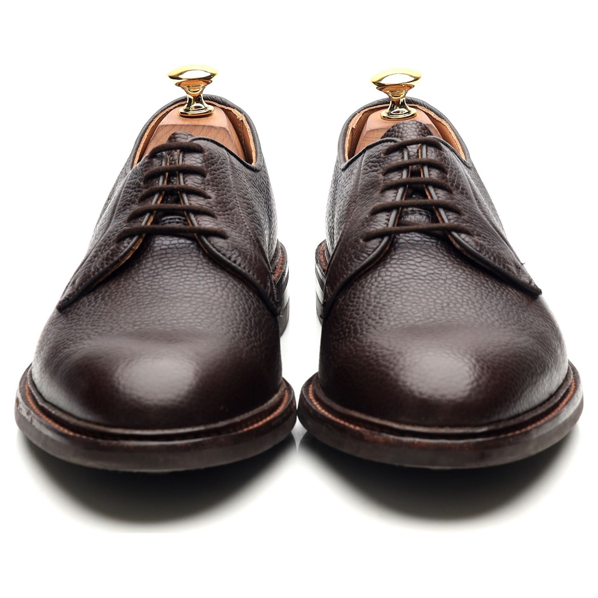 Tricker's Fenwick derby cuir grainé marron pointure UK 7