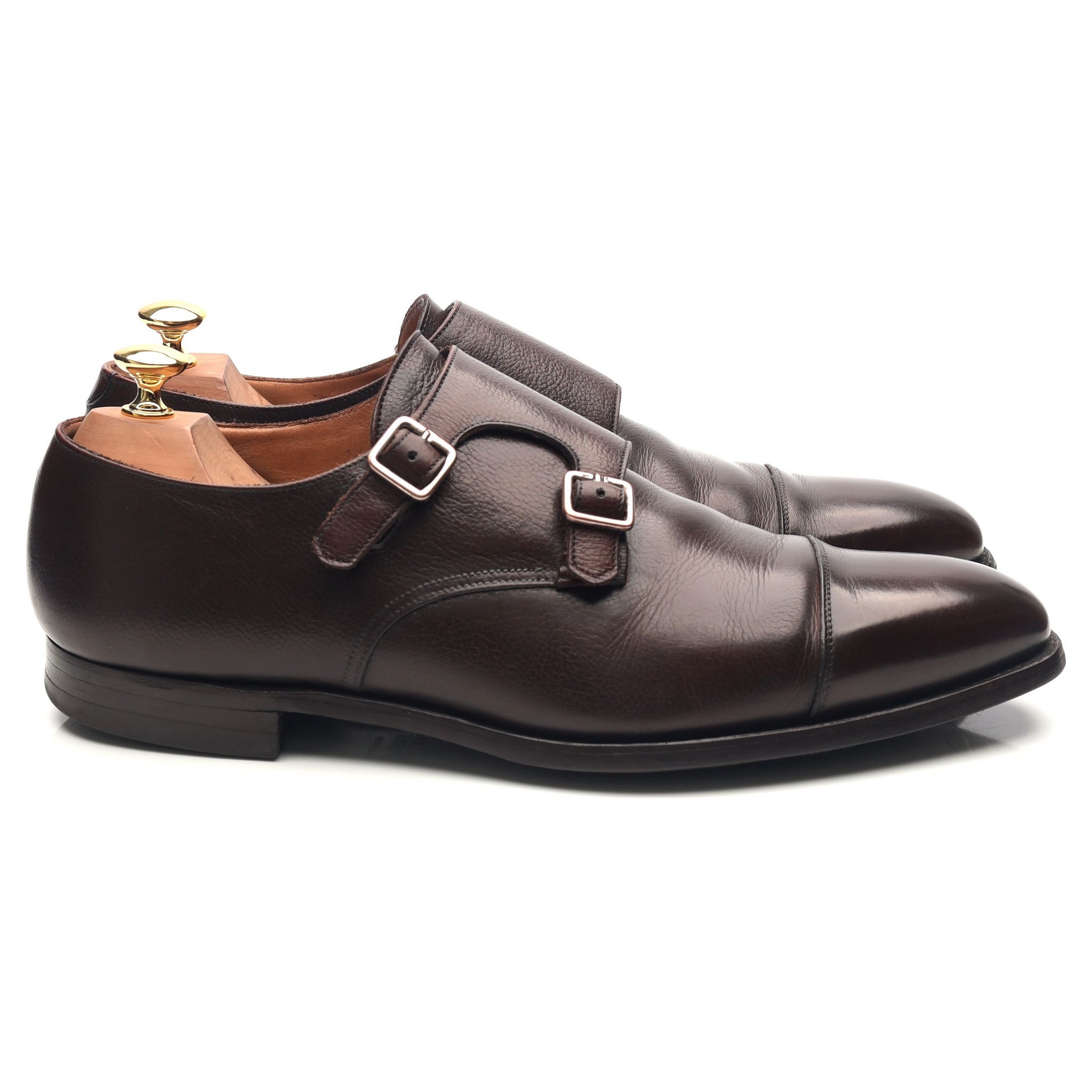 Crockett & Jones Lowndes double monk cuir marron UK 9.5