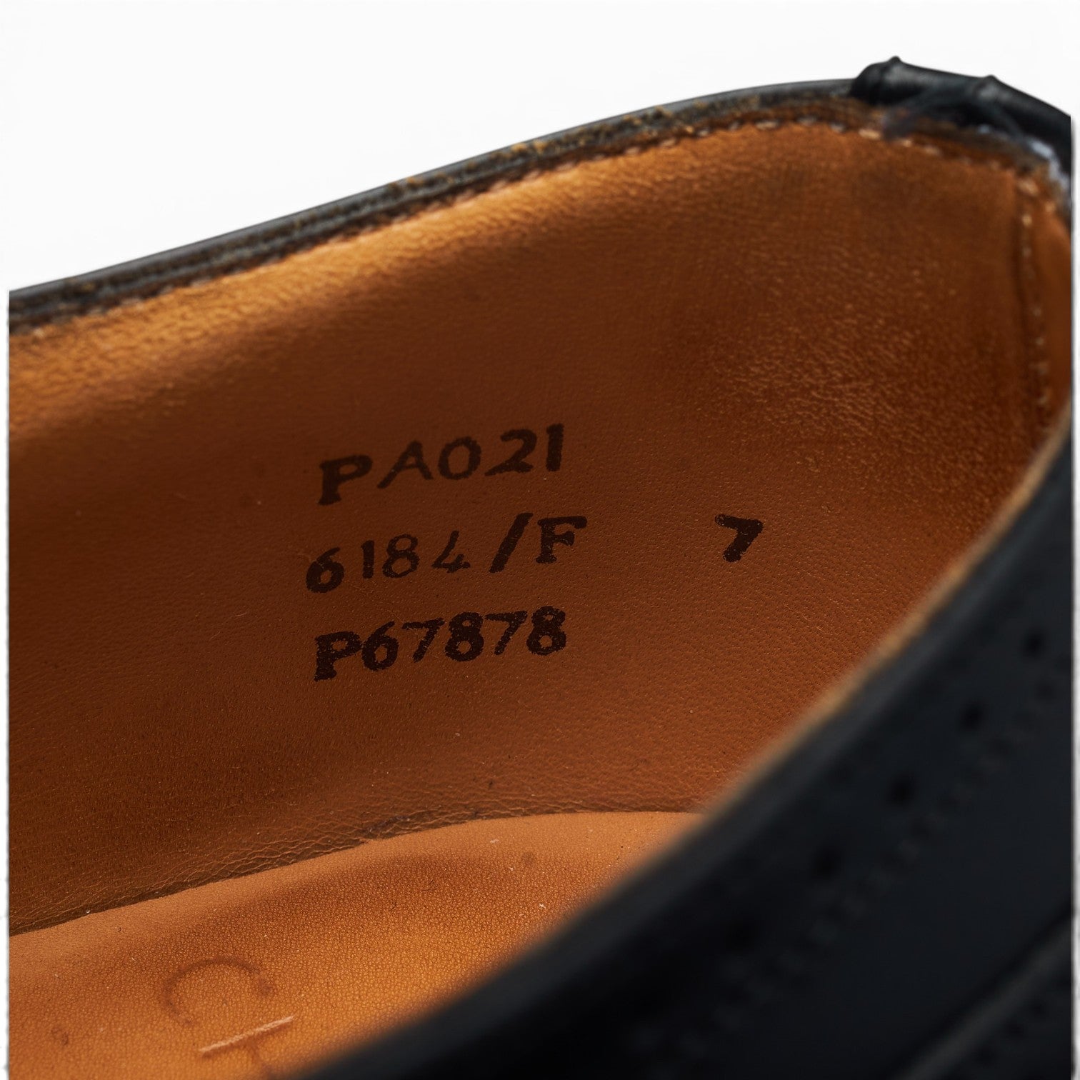 Cheaney PA021 oxford cuir noir bout droit pointure 41
