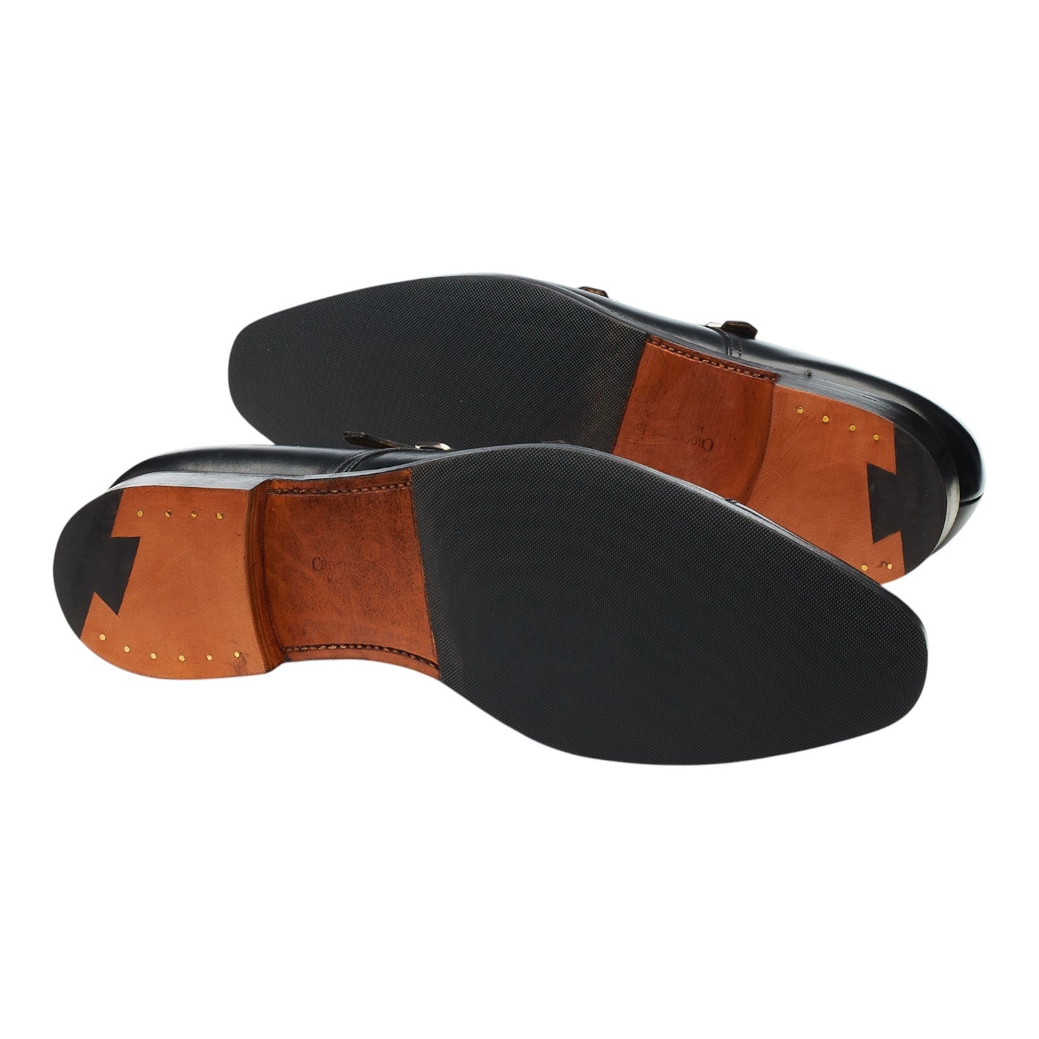 Crockett & Jones Lowndes monk cuir noir UK 8 boucles