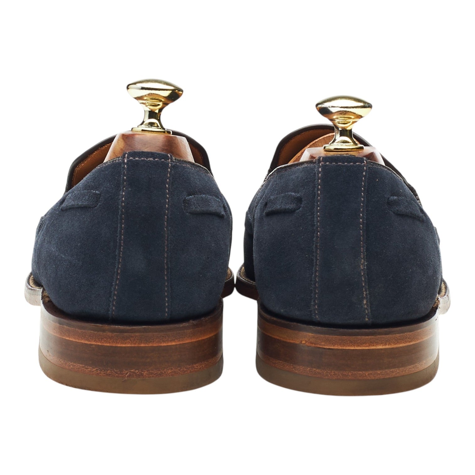 Loake 979286 mocassins homme daim bleu marine UK 7