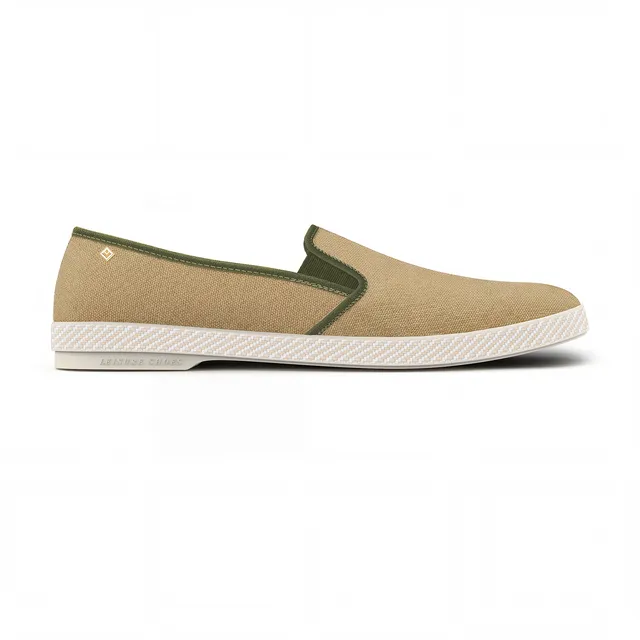 Rivieras Classic 1082 espadrille toile sable kaki
