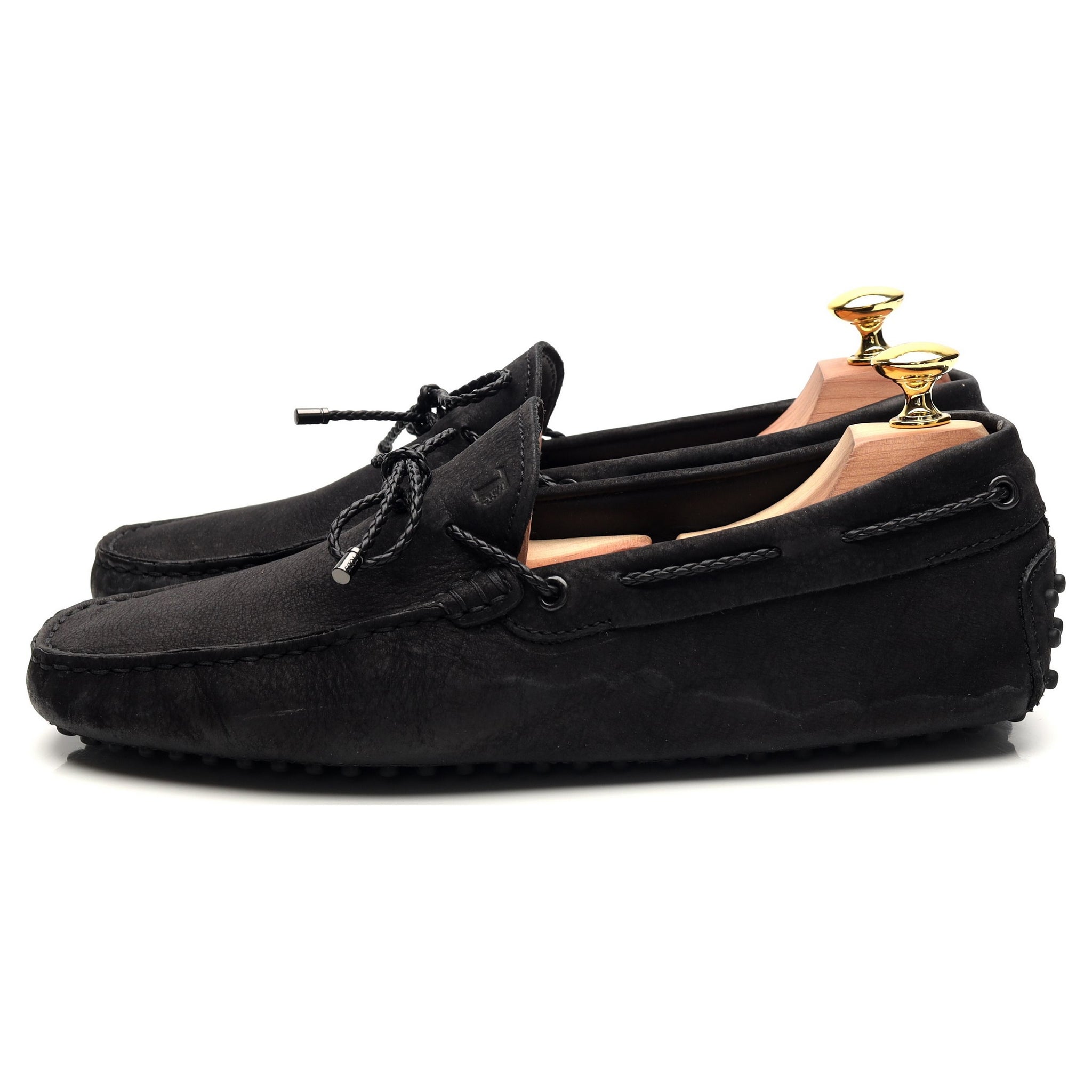 Tod's Gommino mocassins nubuck noir UK 6