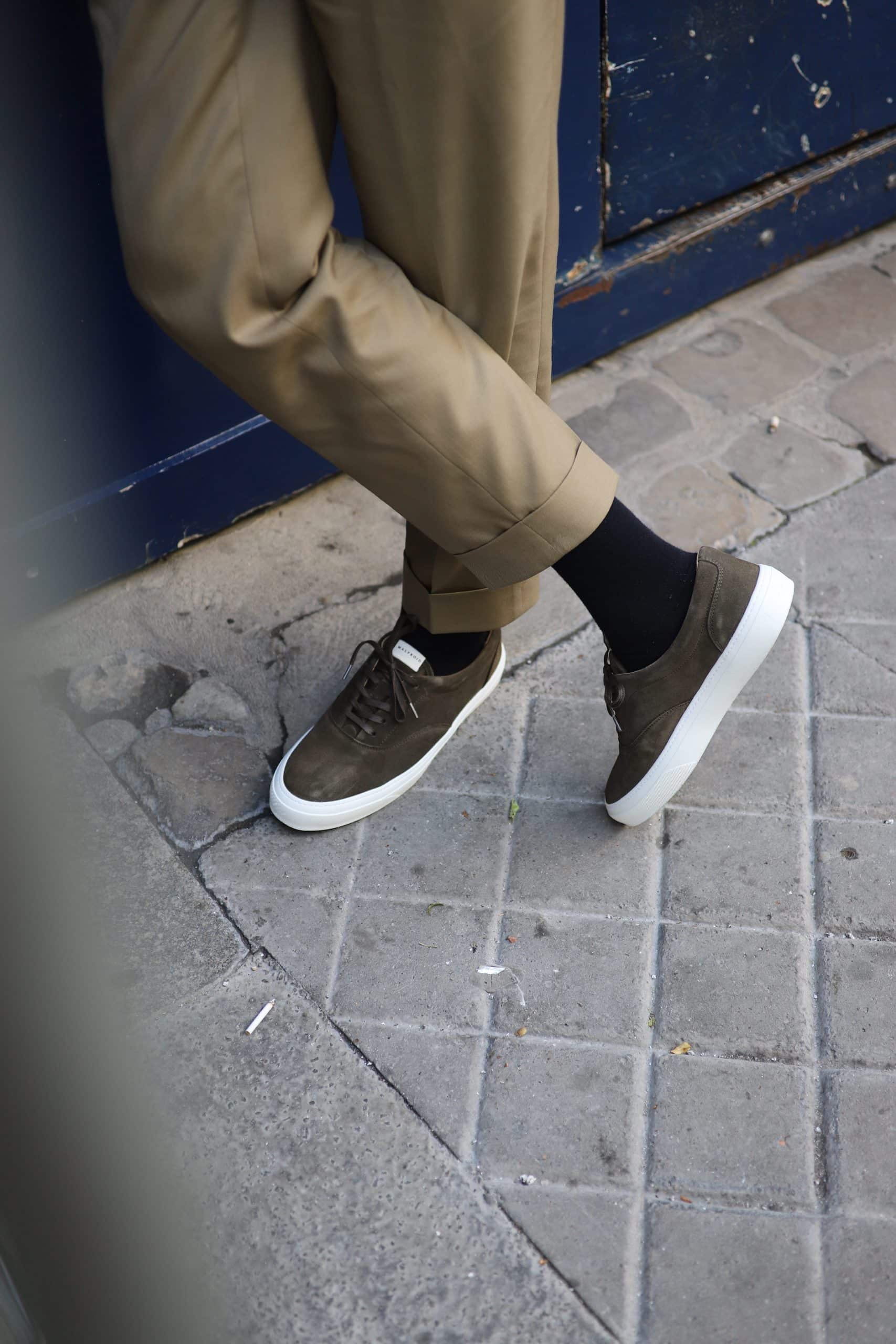 Malfroid n°421 sneakers cuir blanc