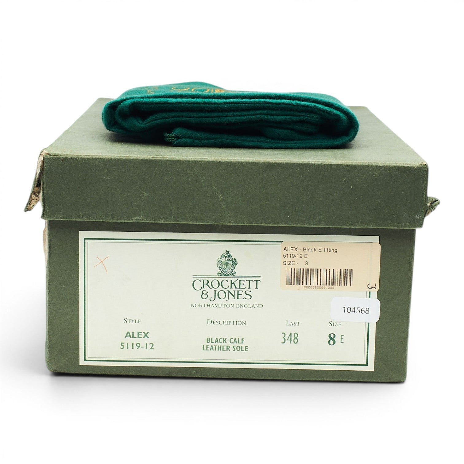 Crockett & Jones Alex richelieu cuir noir UK 8