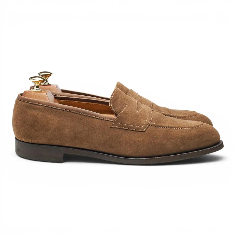 Edward Green Piccadilly Mocassins daim marron 9,5