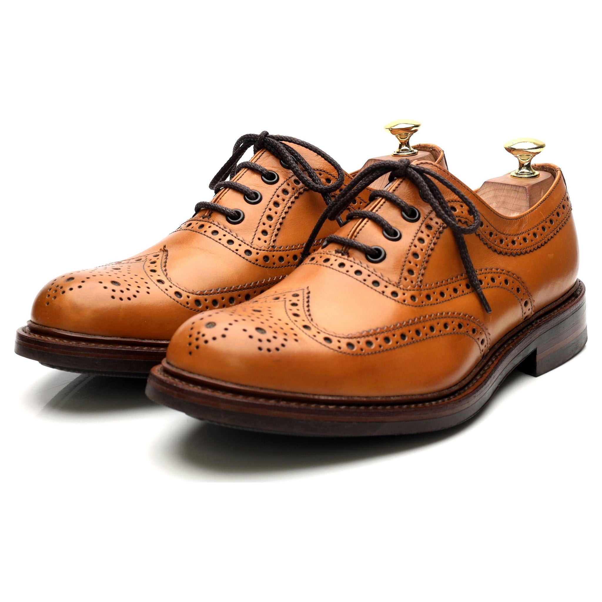 Loake 1880 Edward richelieu cuir marron UK 8.5