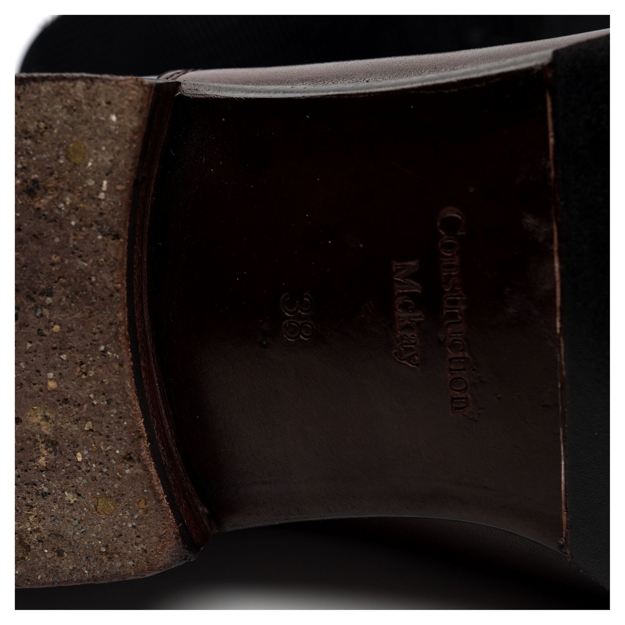 CNES Shoemaker C10 richelieu cuir marron UK 6