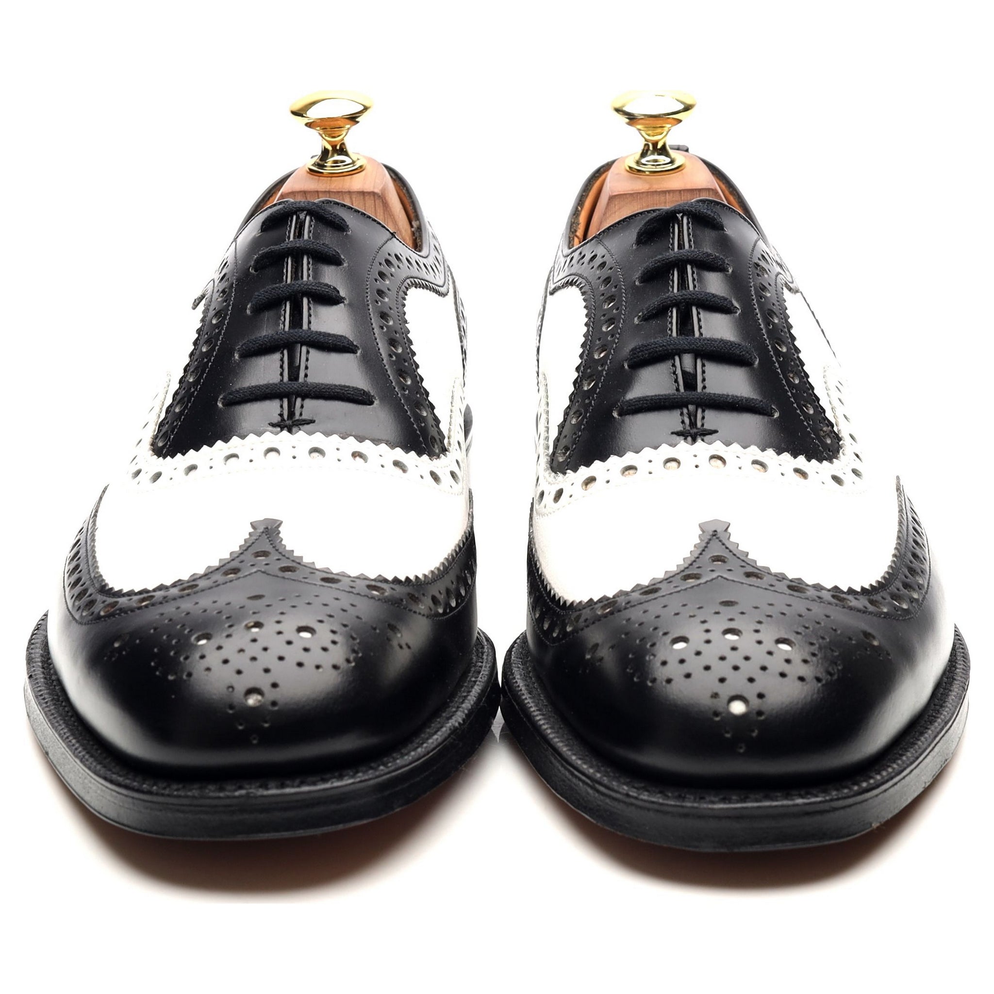 Church's Barlow derby cuir noir blanc UK 8