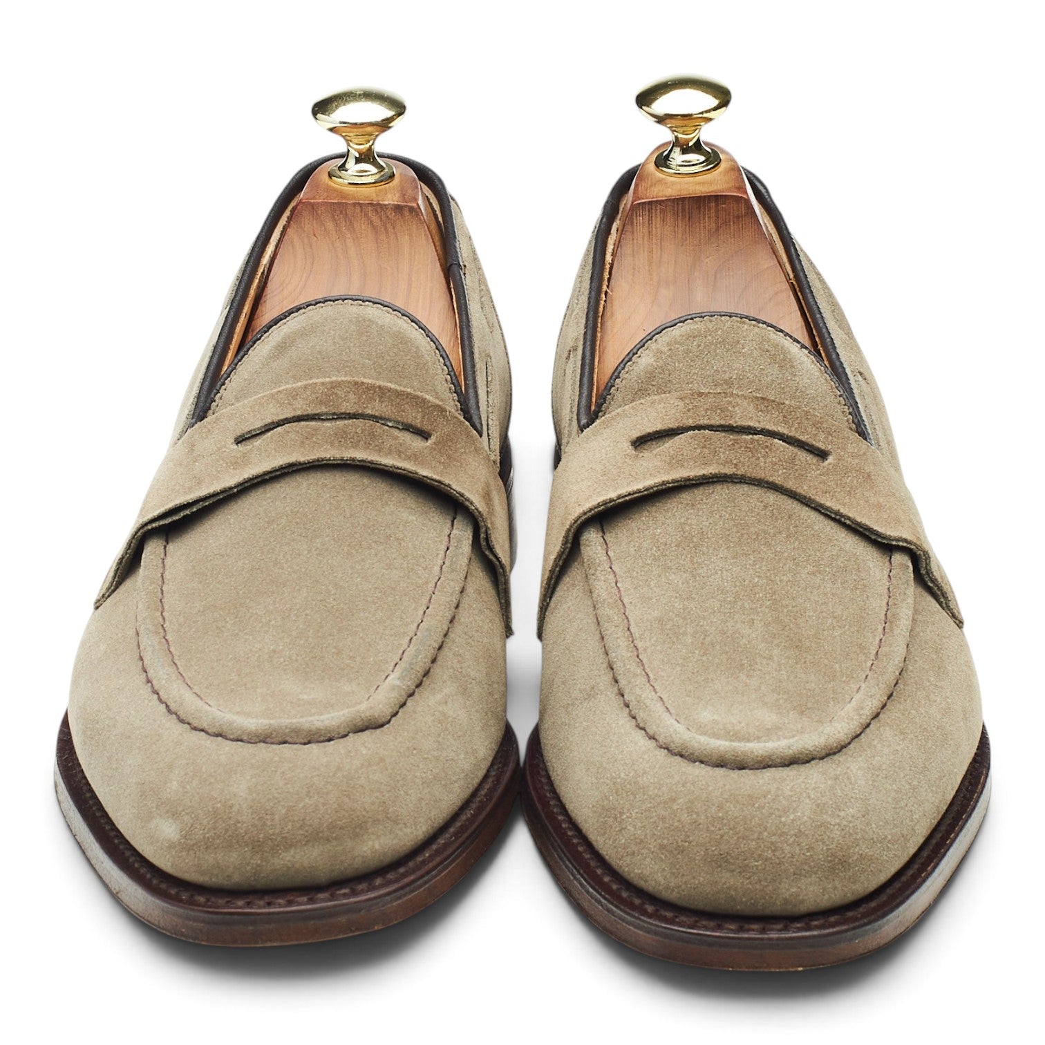 Church's Widnes mocassins daim pierre UK 6.5 large
