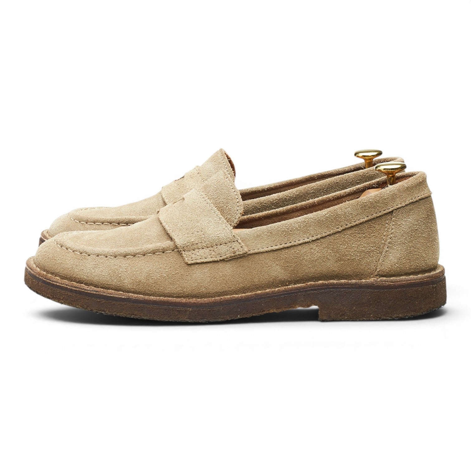 Drake’s Canal mocassin daim sable UK 8