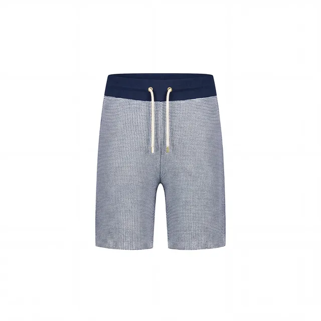 Rivieras Salgados short bicolore bleu coton
