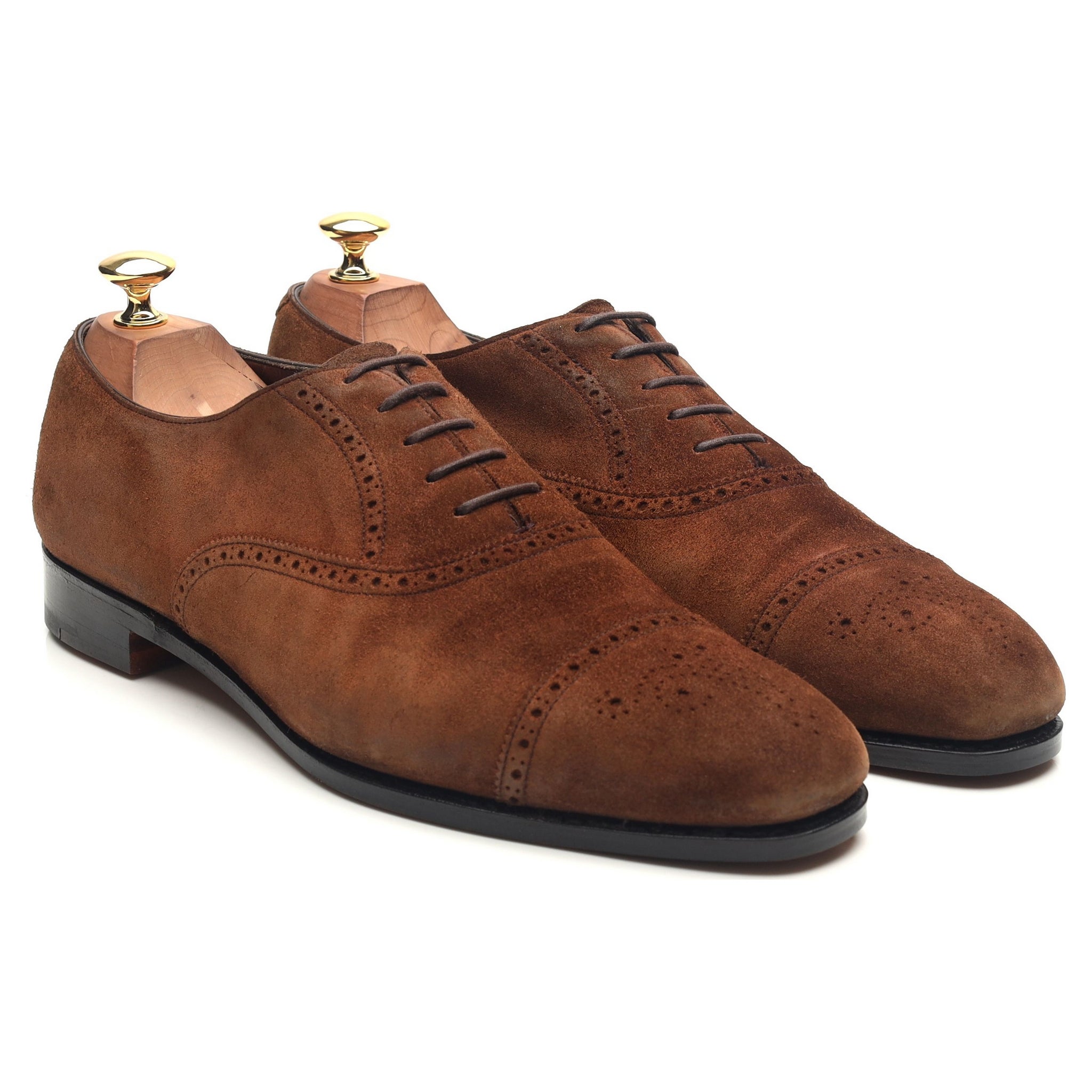 Edward Green Asquith oxford daim marron 9.5
