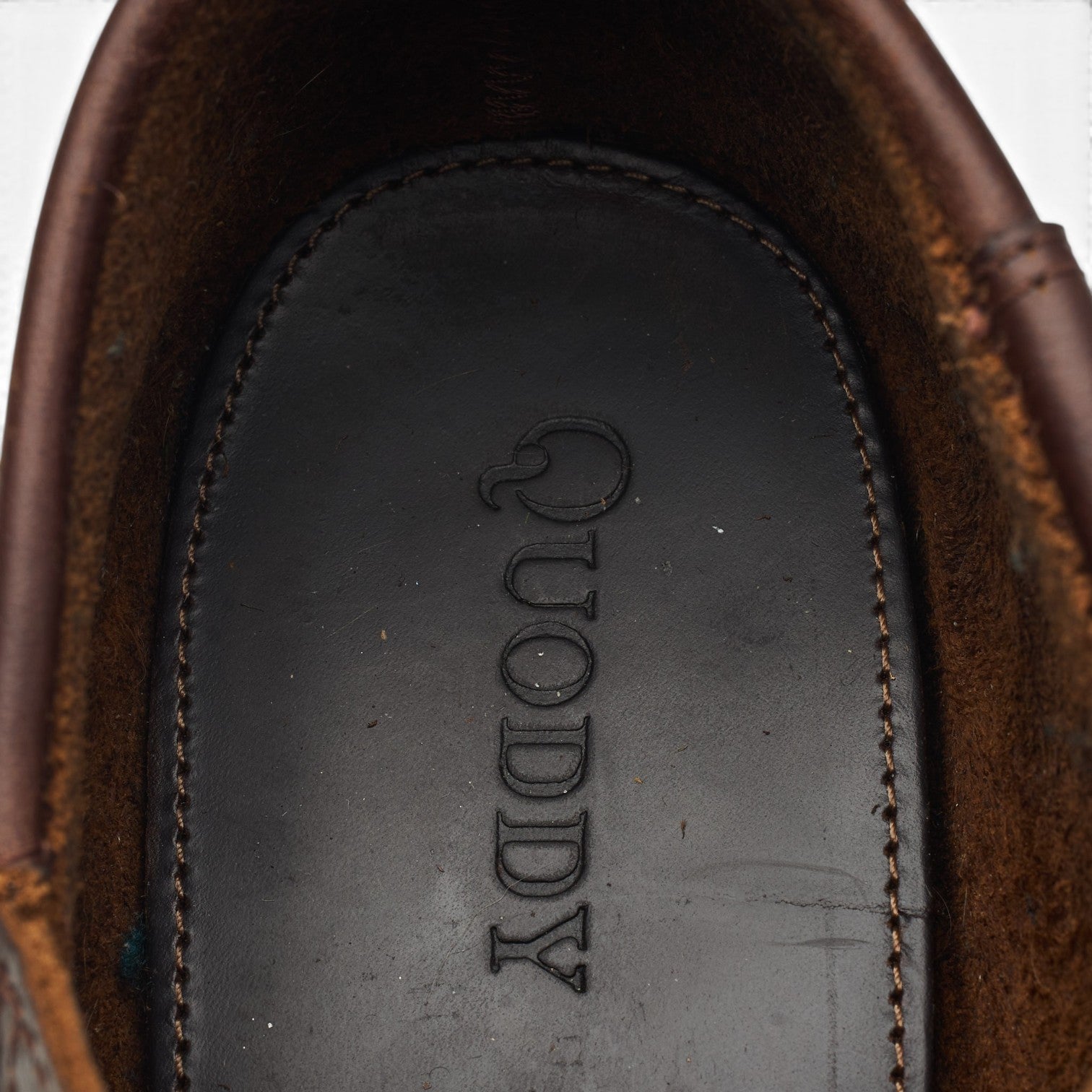 Quoddy Maliseet bateau cuir marron UK 8.5