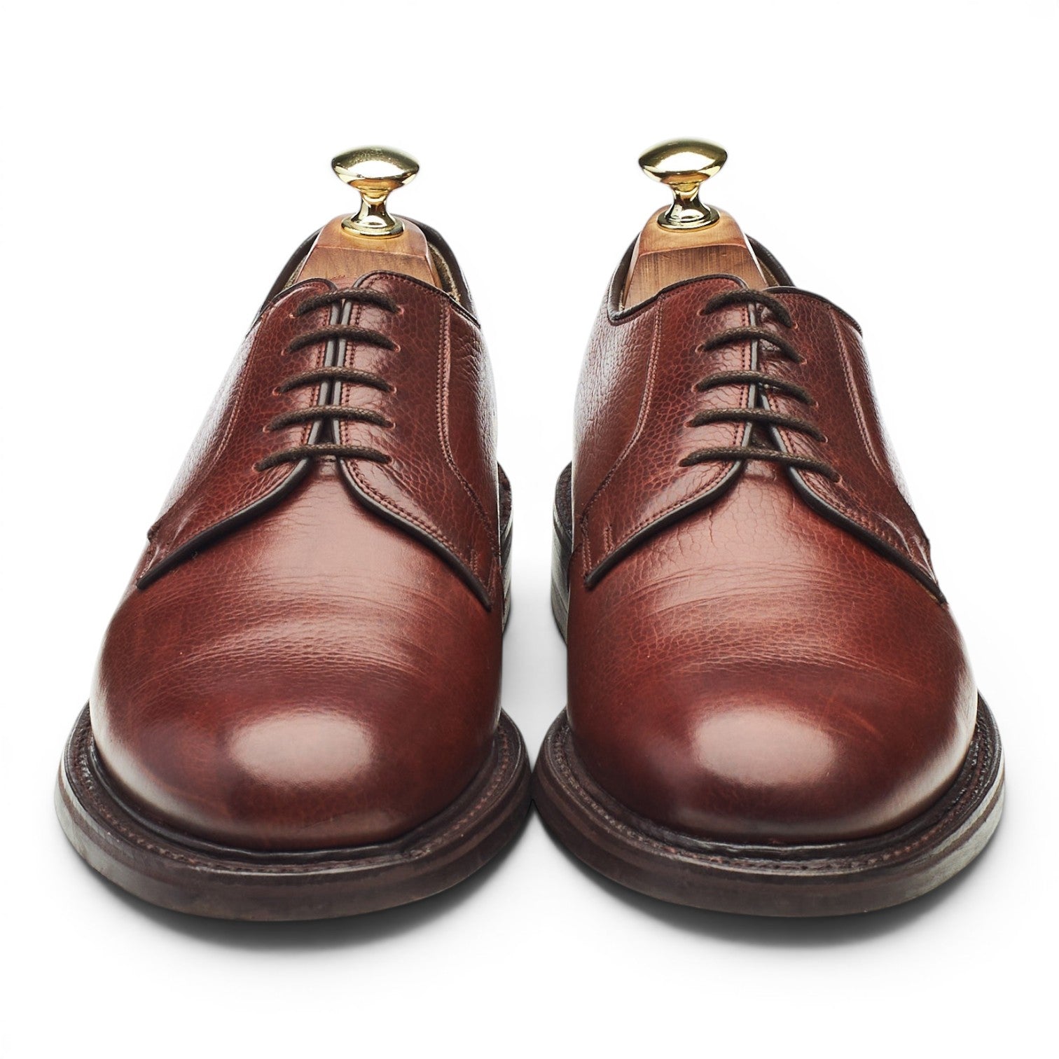 Barker Nairn derby cuir grainé marron UK 7,5