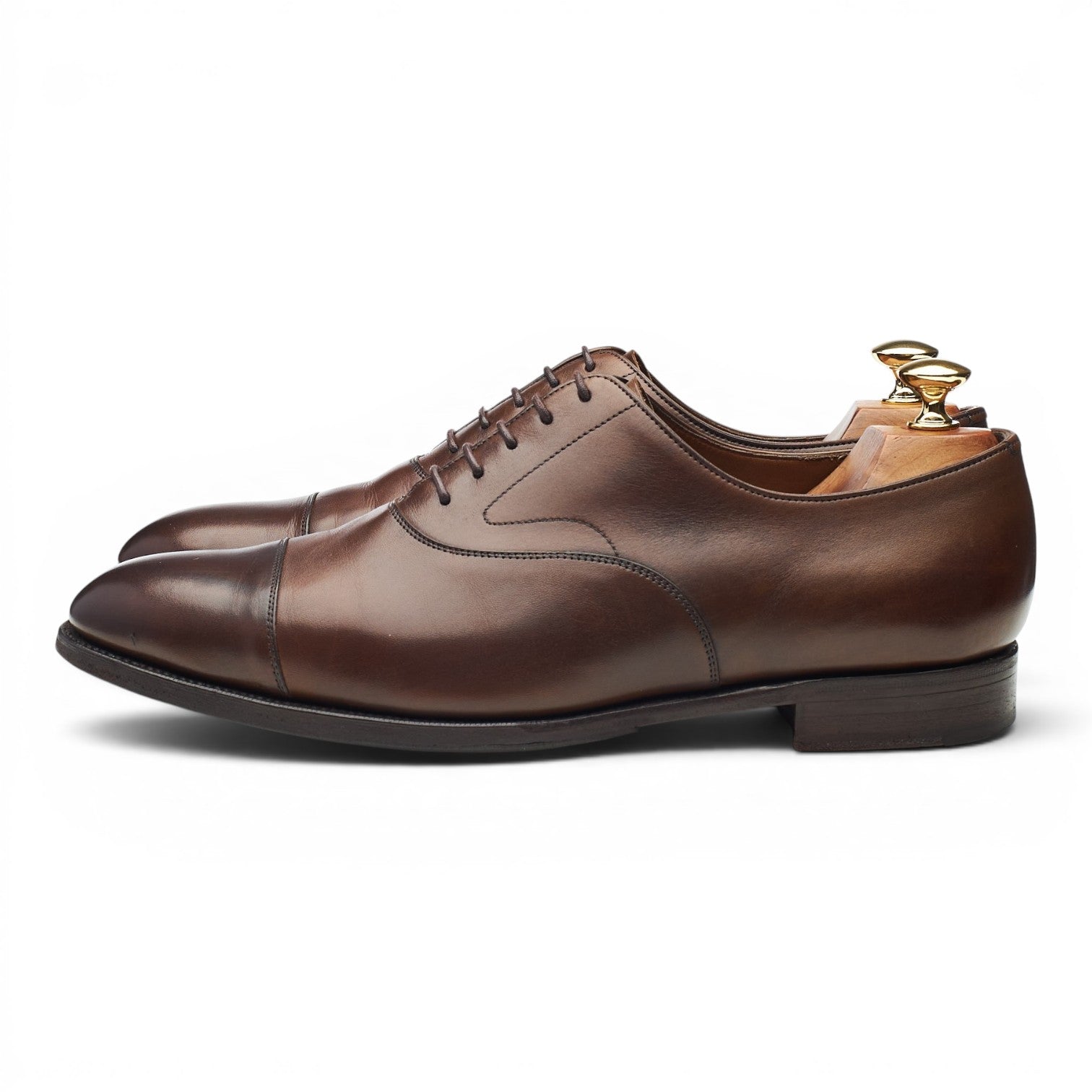 Edward Green Chelsea oxford cuir marron UK 9