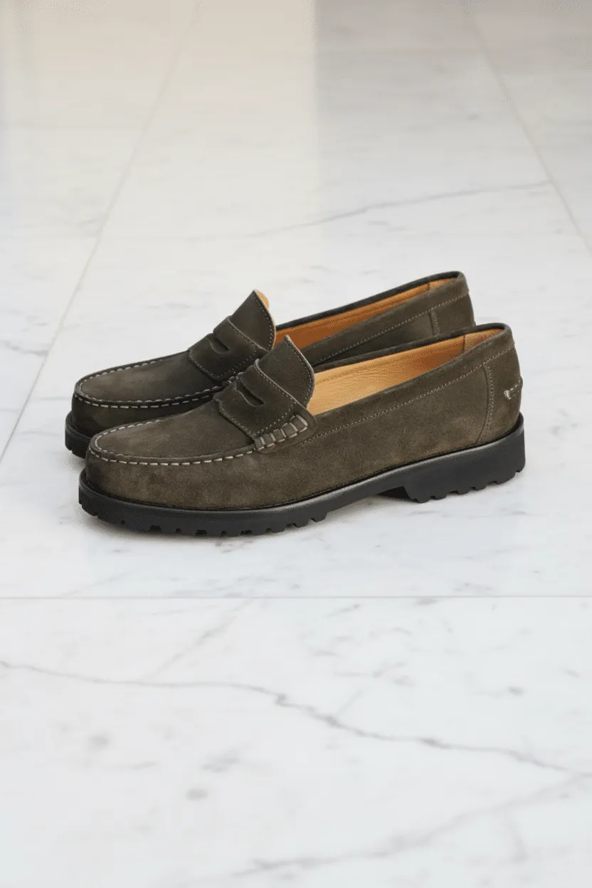 Malfroid Vauban Ultra Light Vibram mocassins daim kaki