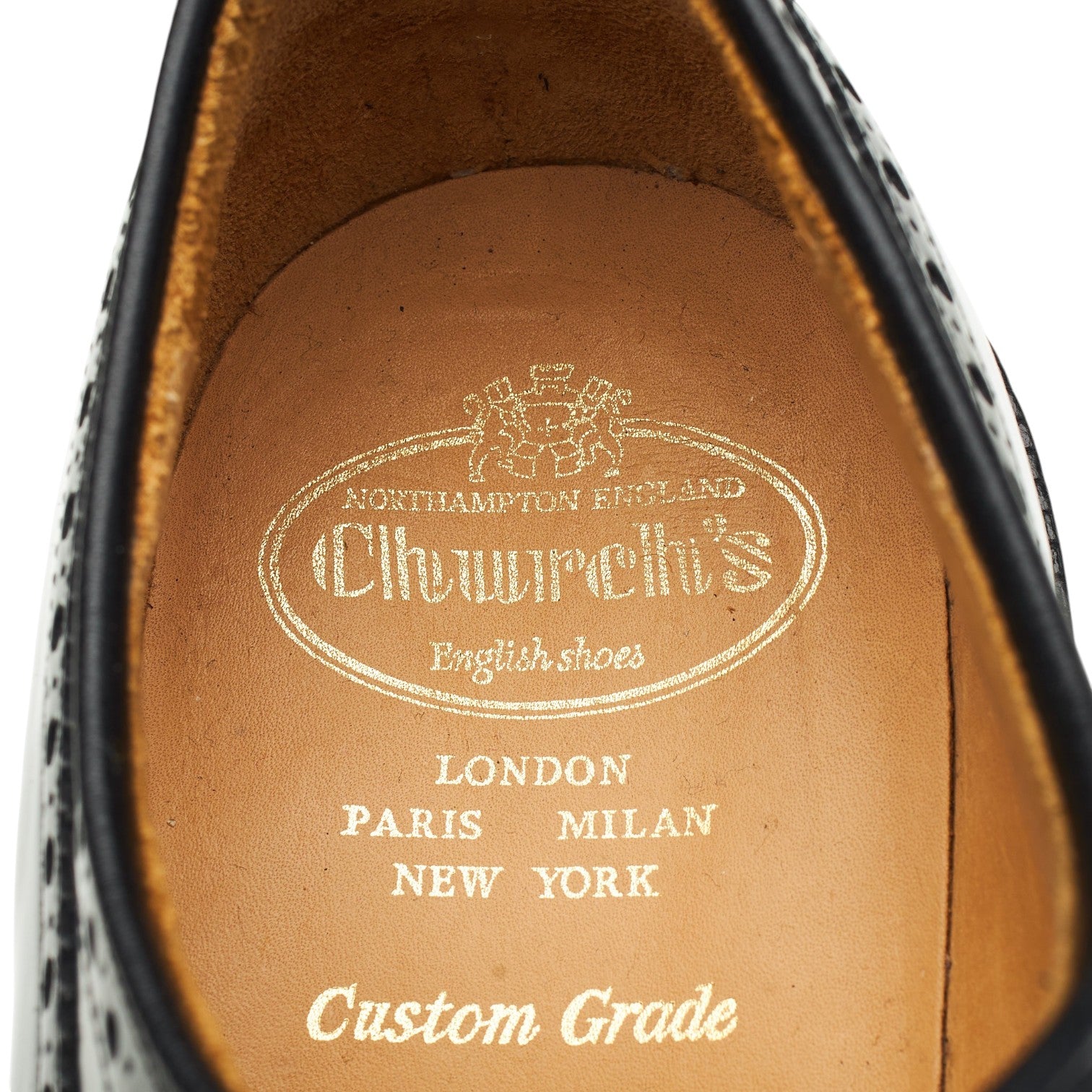 Church's Grafton derby brogue cuir noir UK 9 G