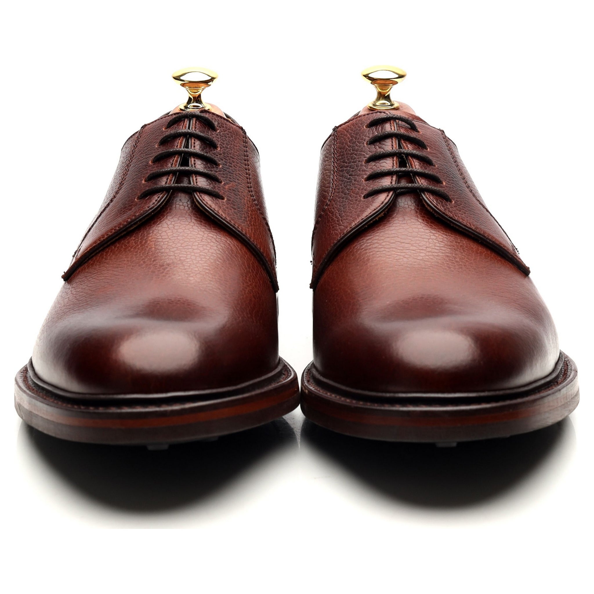 Barker Elton derby cuir grainé marron UK 9 large