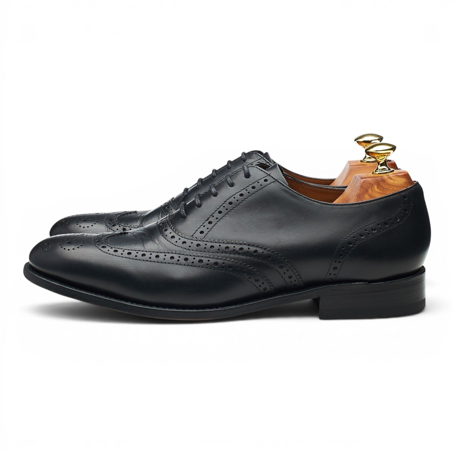 Barker Glasgow oxford brogue cuir noir UK 7.5