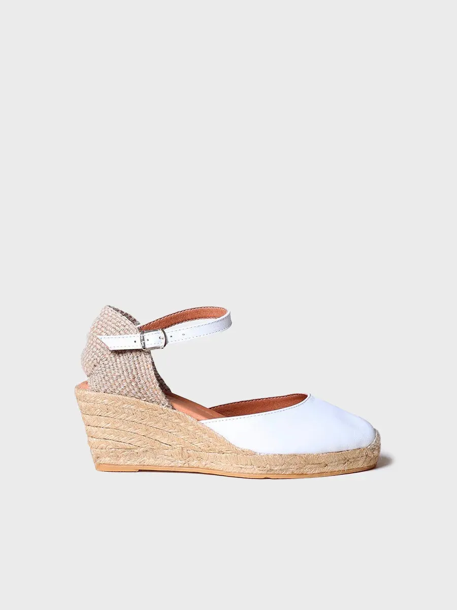 Toni Pons Costa-5 espadrille cuir talon 7 cm
