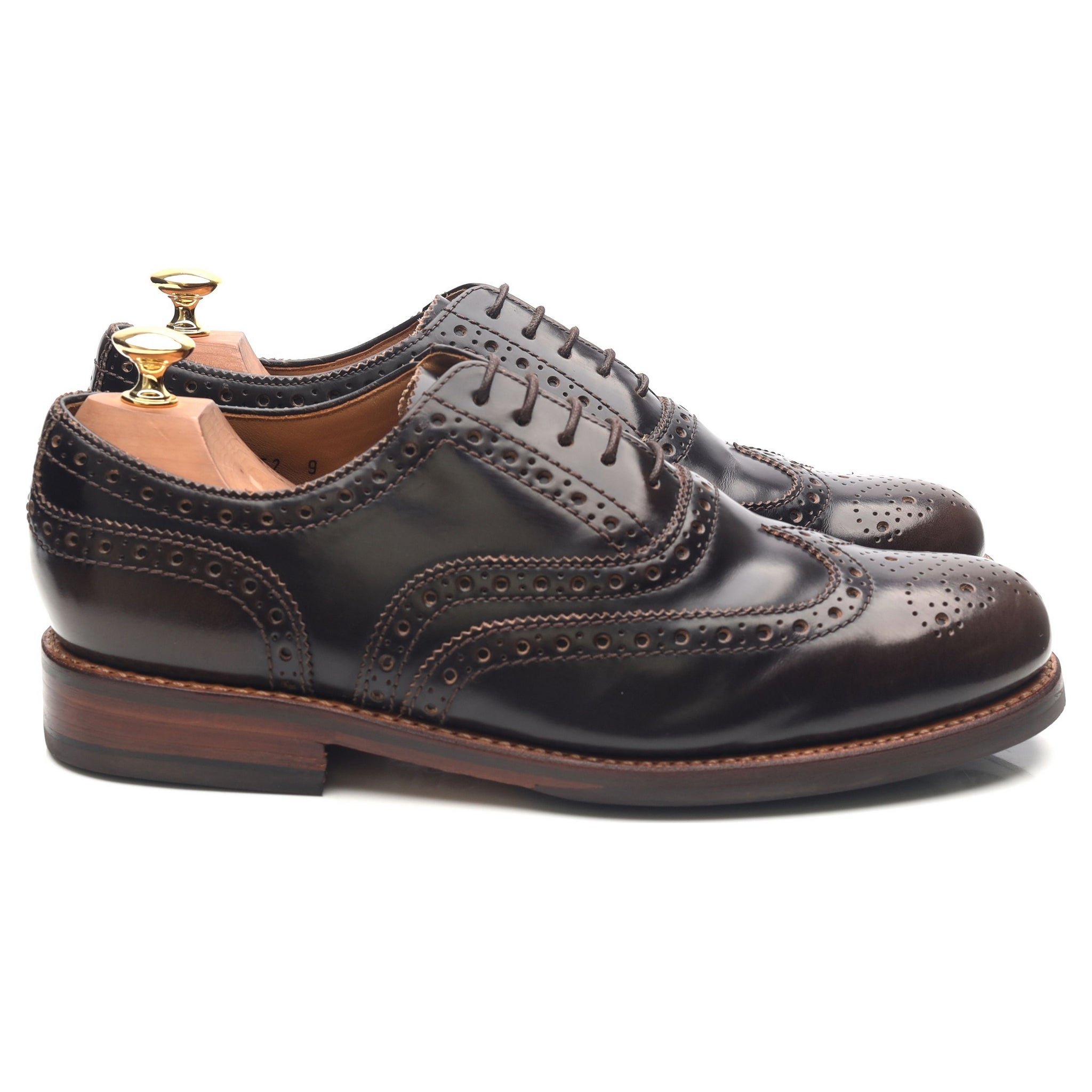Grenson Stanley derbies cuir marron pointure UK 9 G