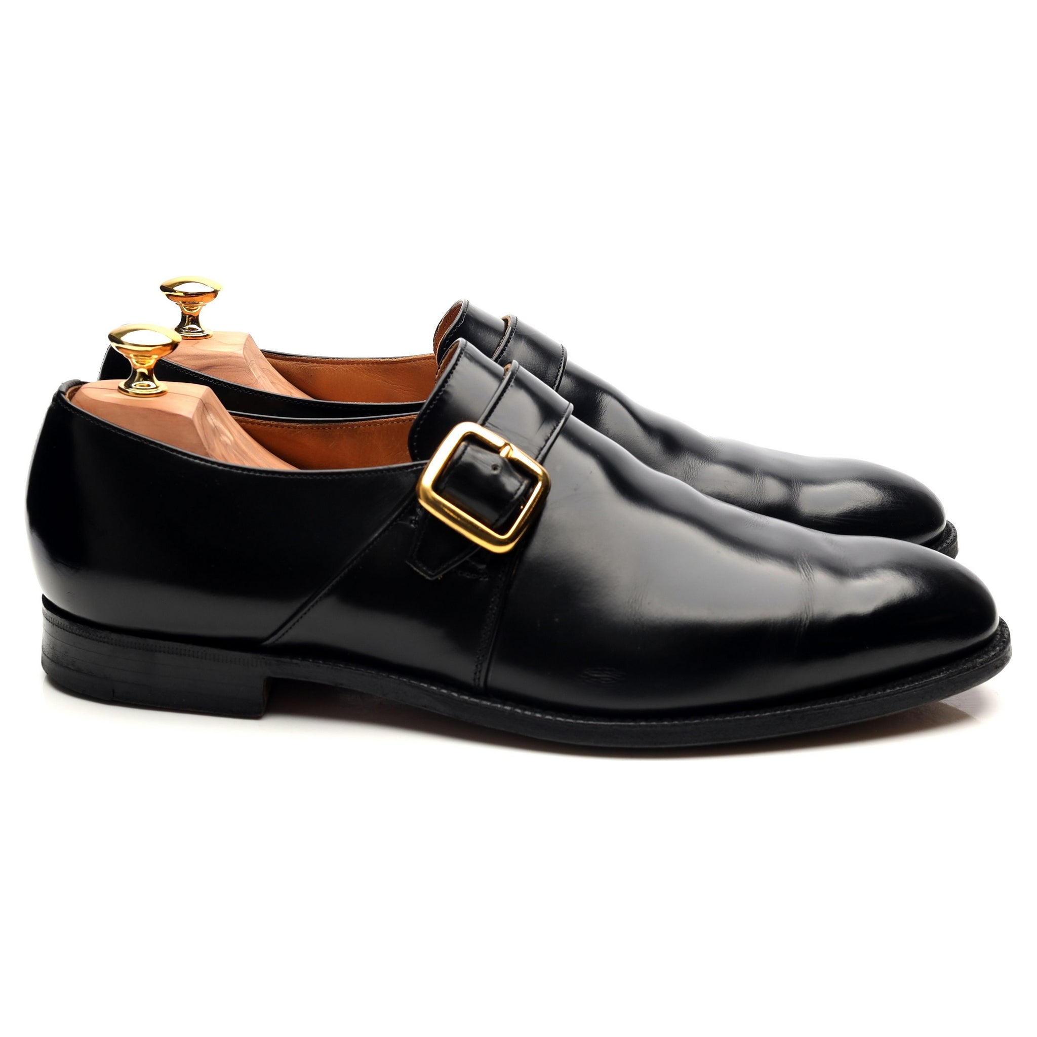 Church's Westbury monk cuir noir UK 12