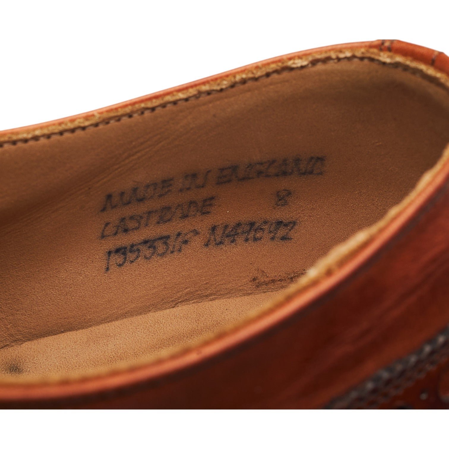 Cheaney Lastrade derby cuir marron bruni 8 UK