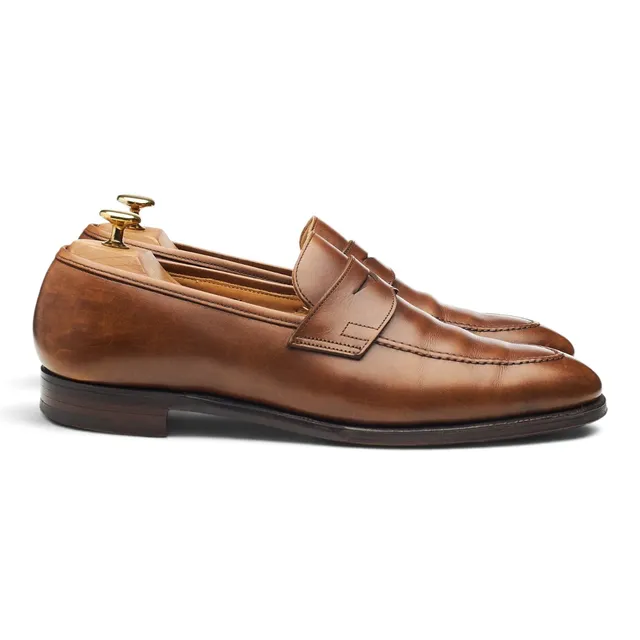 Crockett & Jones Sydney mocassins cuir marron UK 8.5