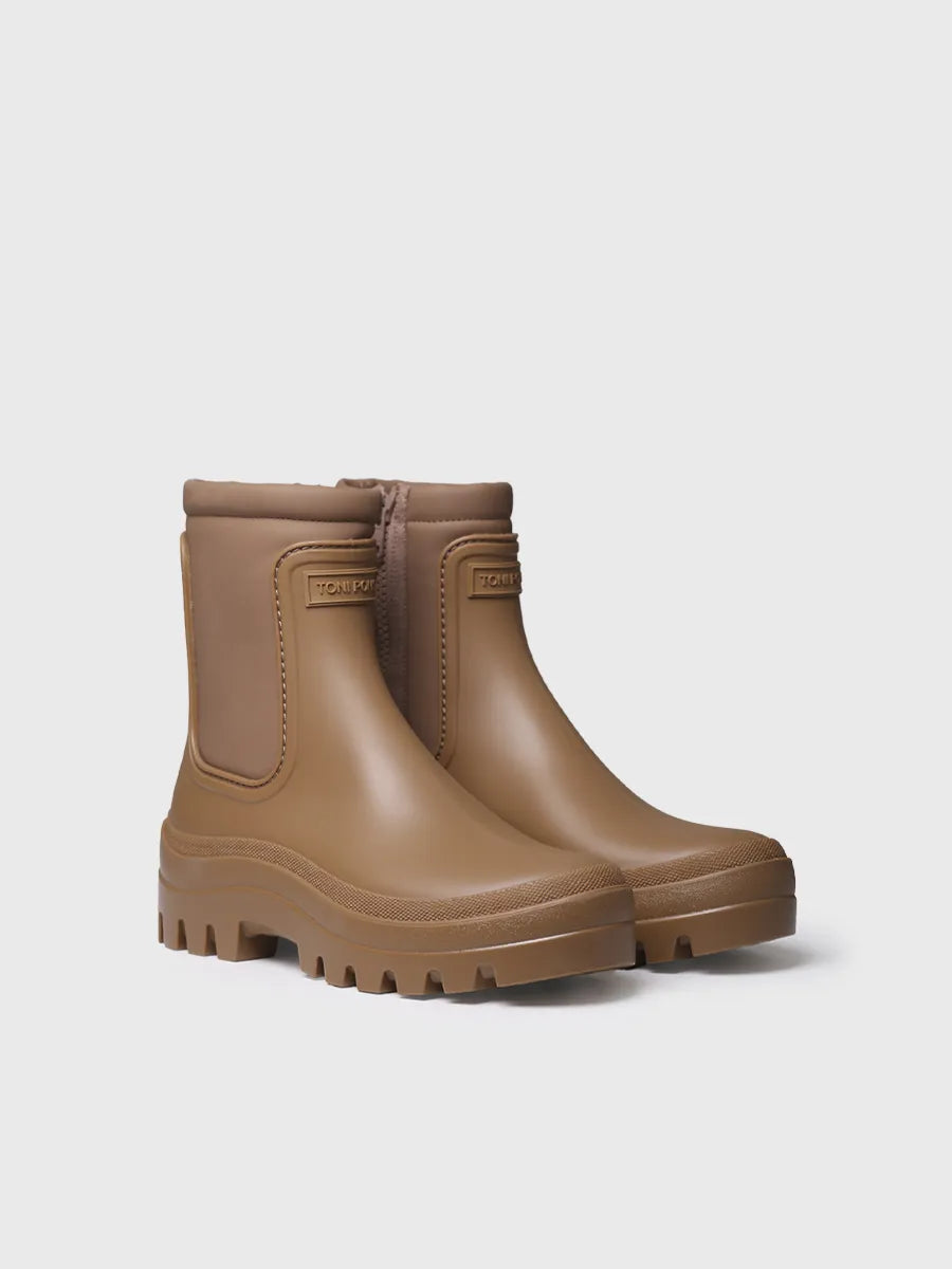 Toni Pons Cascais botte pluie néoprène femme camel