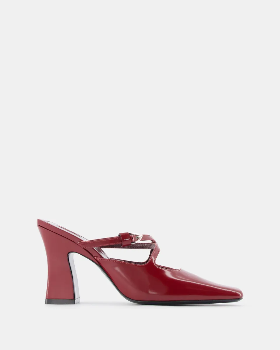 Nodaleto Nodstalgia Grace mules bordeaux verni talon 8,5 cm