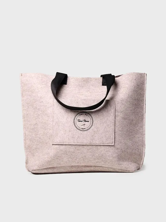 Toni Pons Gina-CD sac cabas femme feutre ecru