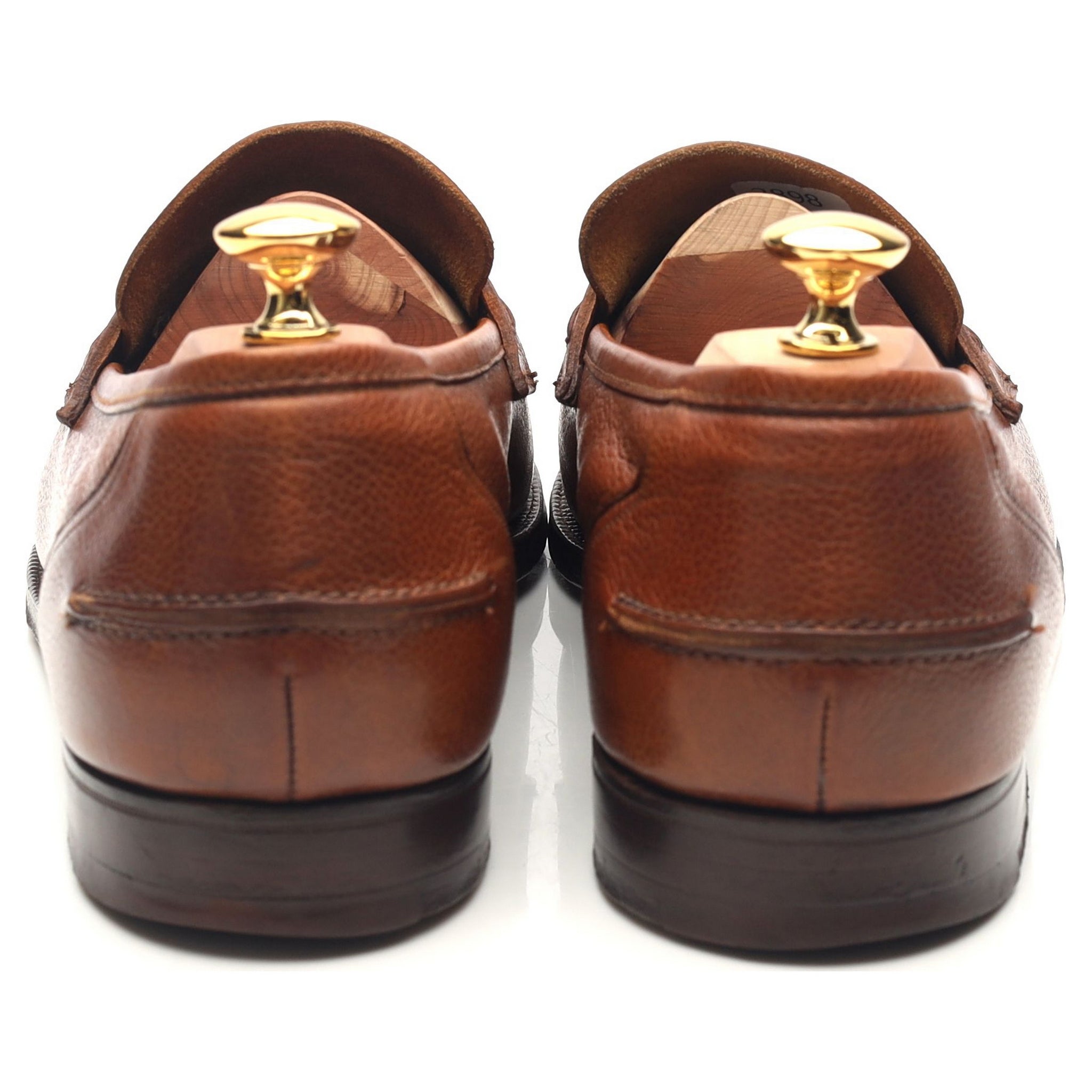 Crockett & Jones mocassins cuir marron UK 11 grainé