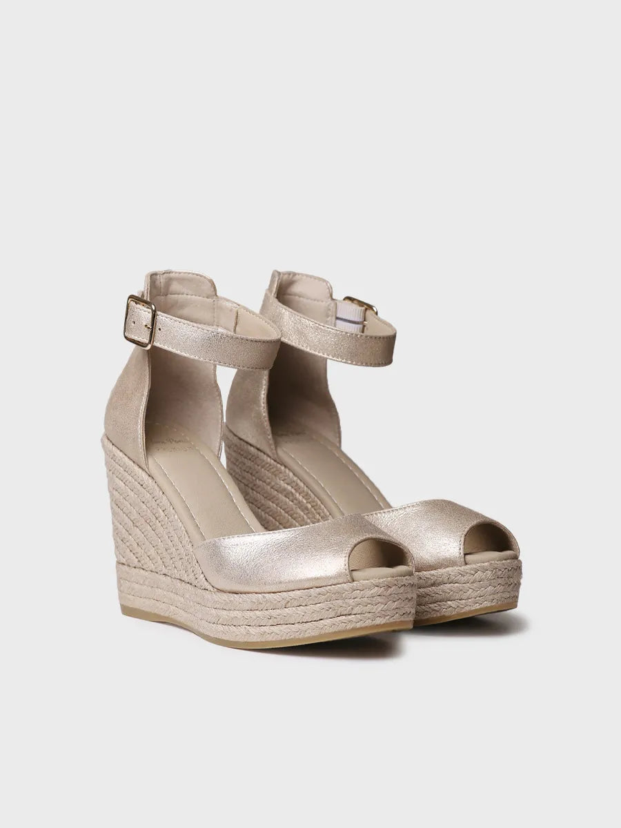 Toni Pons Otile espadrilles femme cuir champagne